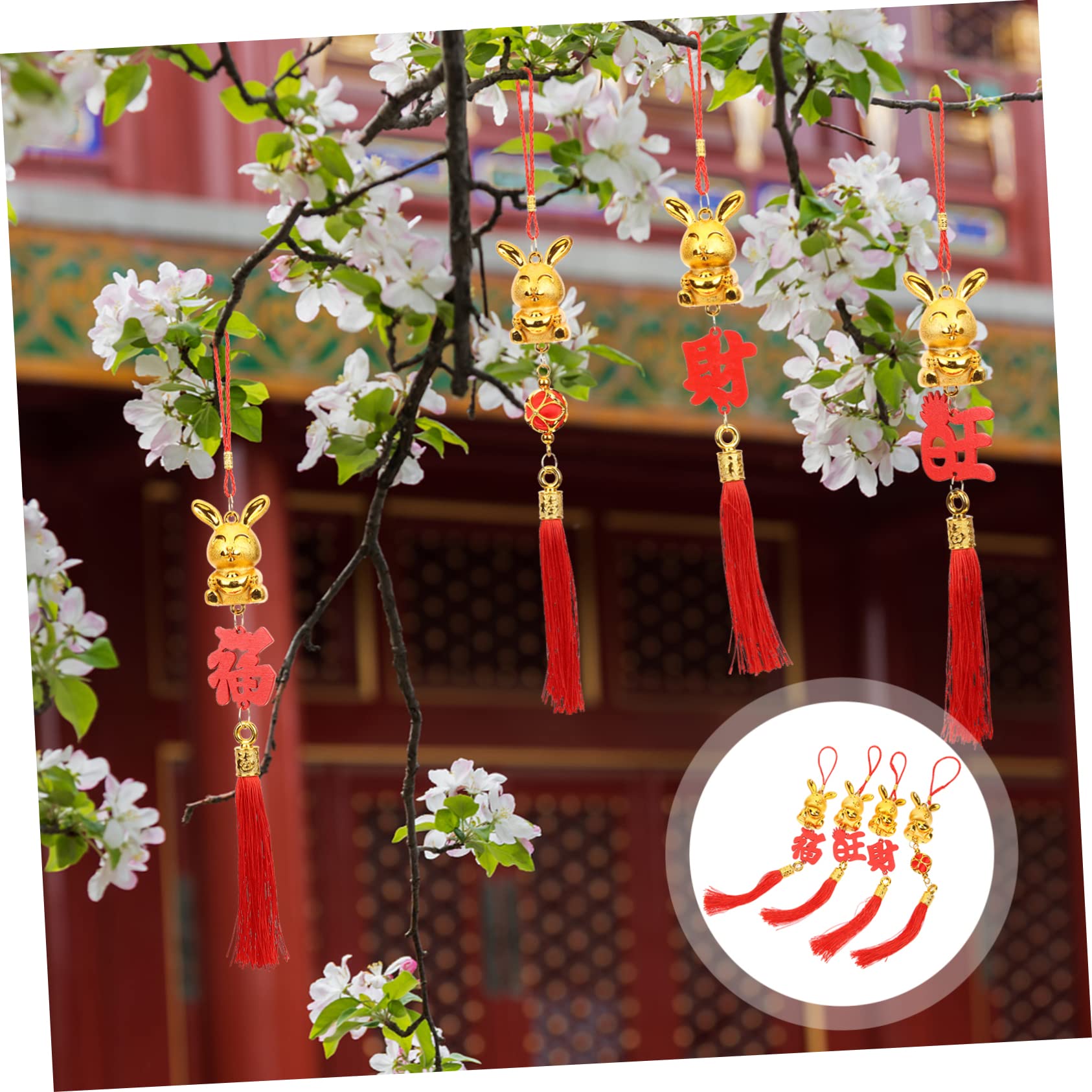 20 Pezzi 2023 Anno Della Decorazione Del Coniglio Ornamento Del Coniglio Decorazioni Di Capodanno Festa Feng Shui Ornamento Dell'Albero Capodanno Artigianato Kit Di Alipis