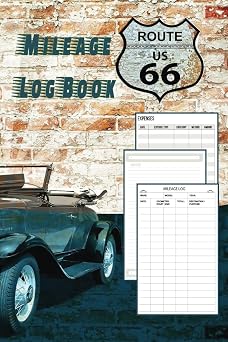 Vehicle Mileage and Expense Log Book for Taxes For Tracking Car Miles and Expenses, 96 pages, Perfect for Anyone