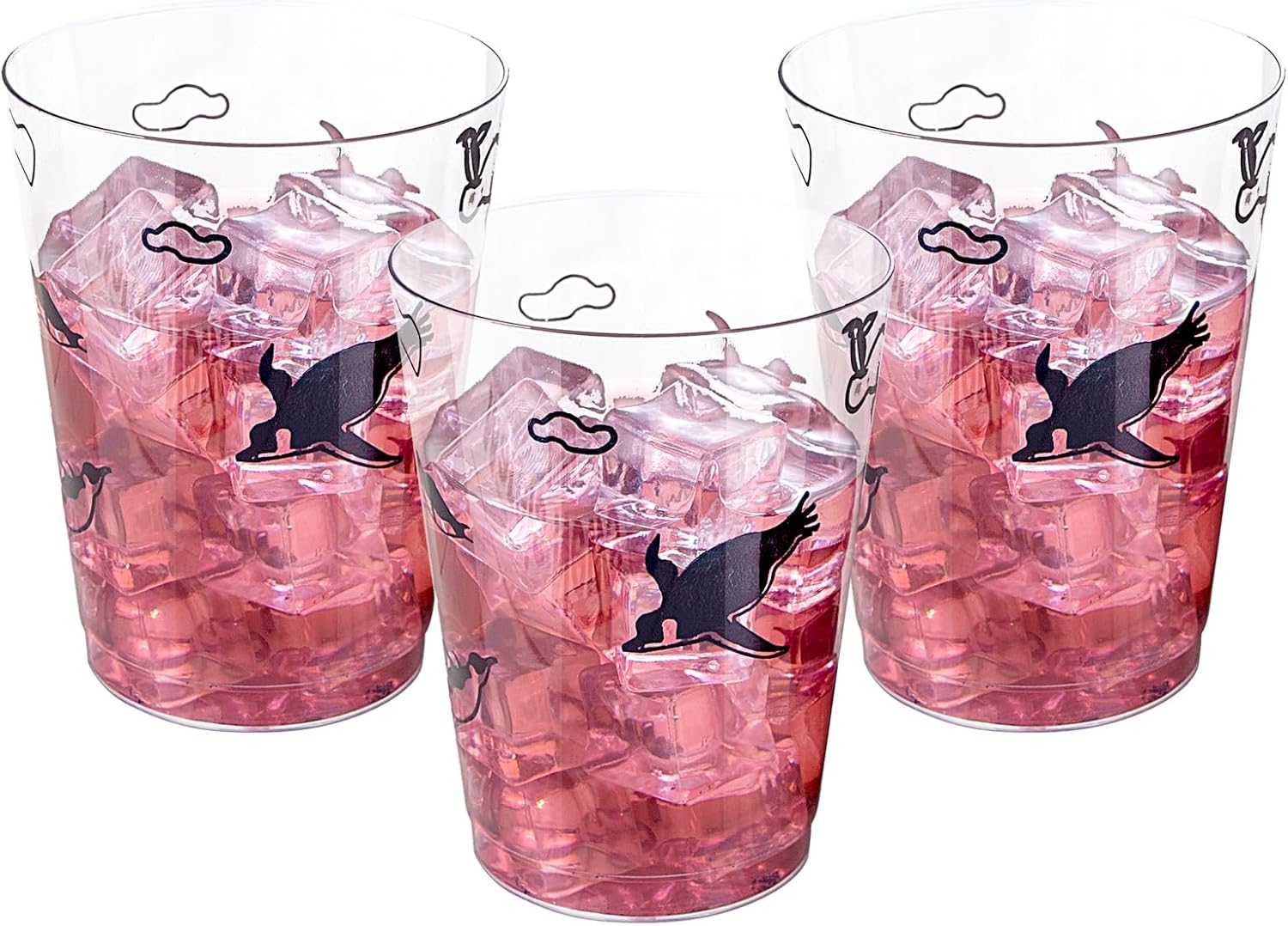 Hioasis 60 PACK Clear Plastic Cups 10 Oz Clear Disposable