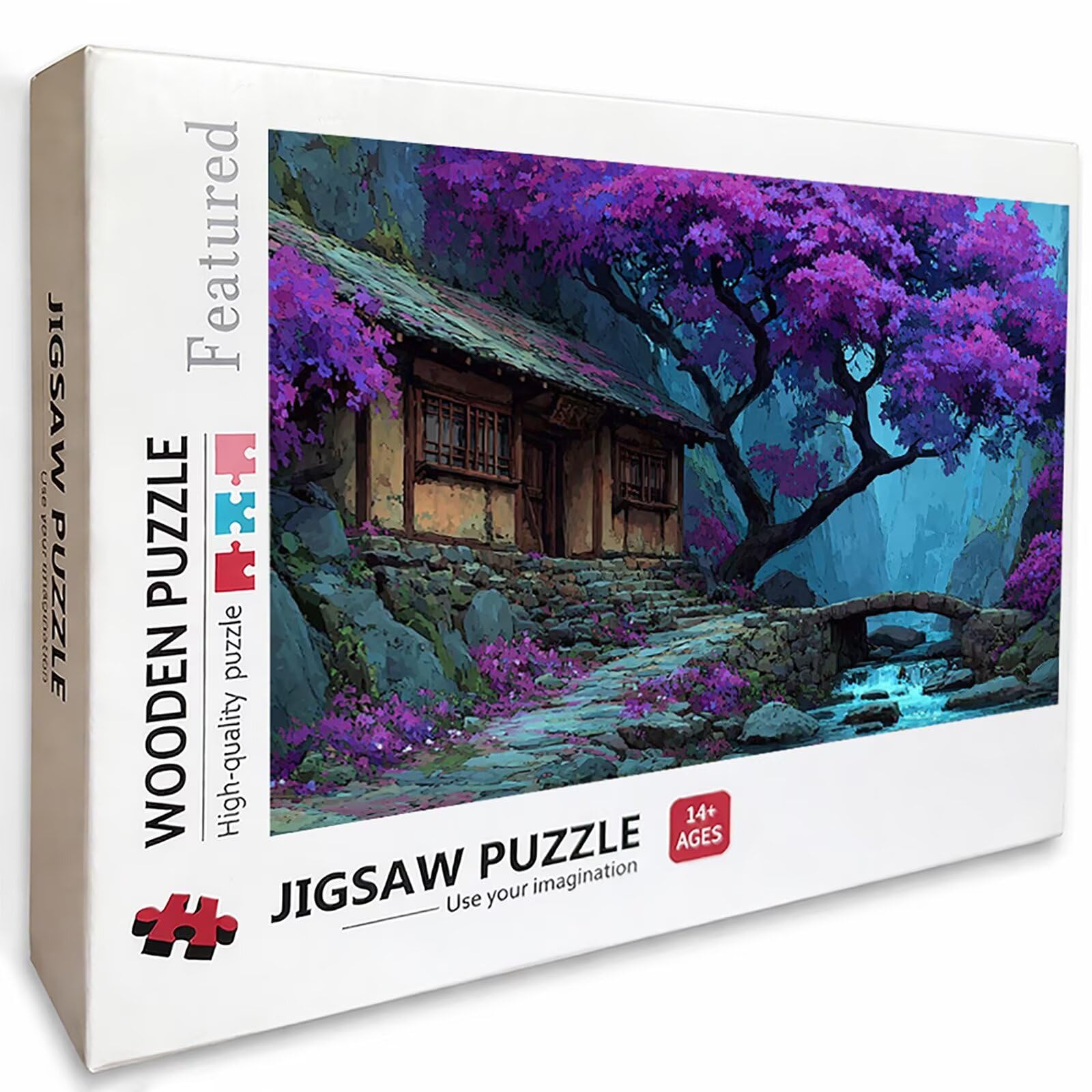 Drzewo Puzzle 2000 sztuk dla dorosłych, drewniane puzzle z pudełkiem 99 x 70 cm, pomysł na prezent dla kobiet, zabawne gry rodzinne, gry wyzwania, wykwintne pudełko upominkowe, wystrój domu