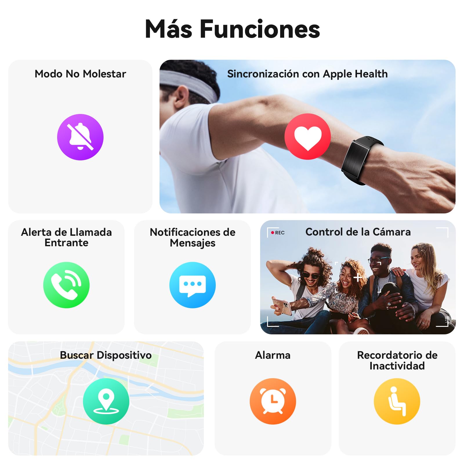 Pulsera de Actividad Inteligente sin Pantalla para Mujer y Hombre | 24/7 Monitor de Ritmo Cardíaco y Sueño con Análisis AI, 60 Días Batería, 170+ Modos Deportivos, Sin Suscripción