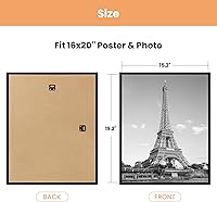 Vista 100 de upsimples - Marco de 12 x 16 pulgadas, color blanco, paquete de 3 marcos de fotos, marco de póster para montaje en pared horizontal o vertical, a