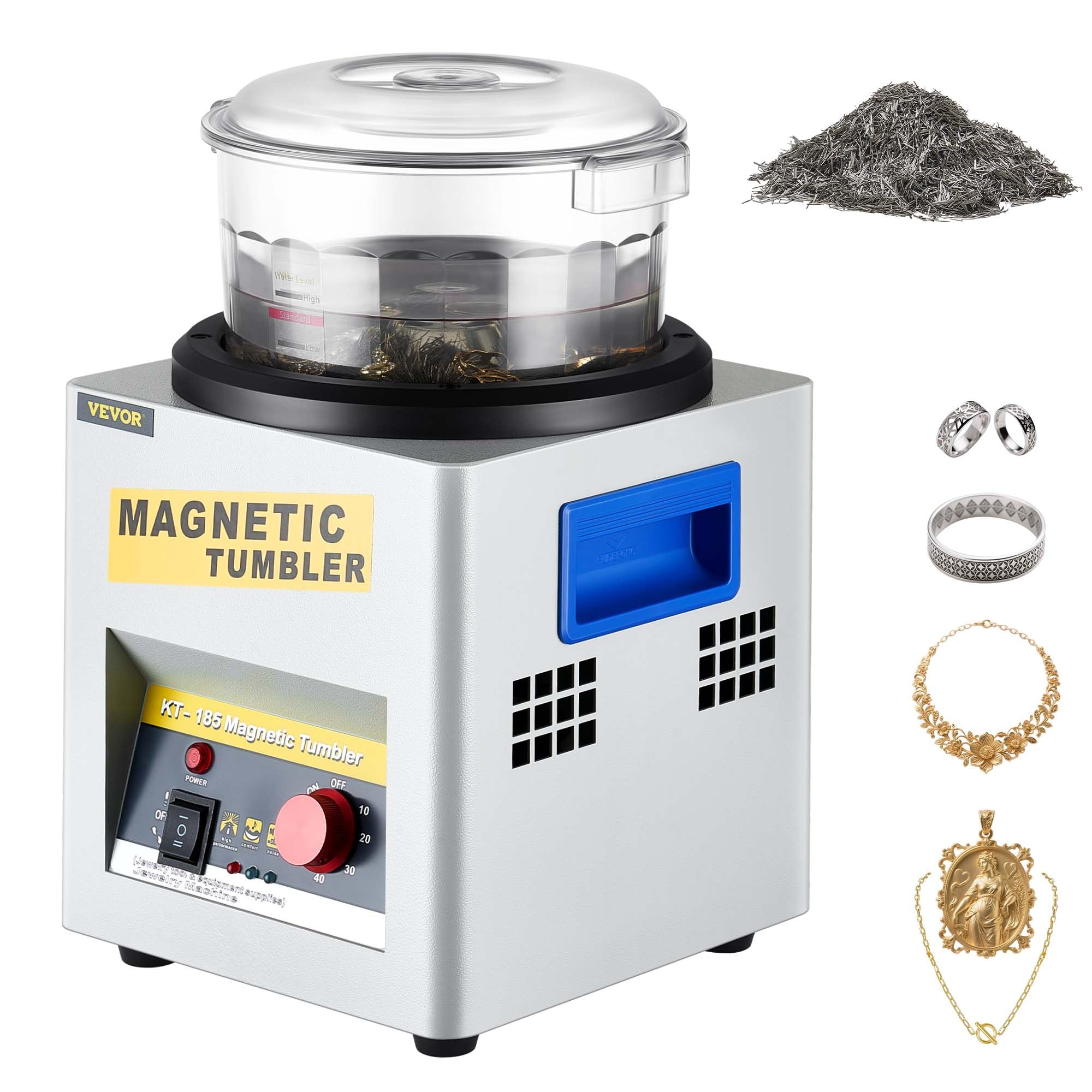 Amazon.com: VEVOR Magnetic Tumbler, 180mm Jewelry Polisher Tumbler