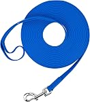 Waterproof Long Leash Durable Dog Recall Training Lead Great for Outdoor Hiking, Training, Yard, Beach and Swimming (Orange, 15ft)
