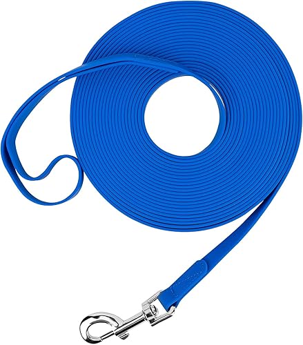 Miniatura 7 de Correa larga impermeable duradera para entrenamiento de retiro de perros, ideal para senderismo al aire libre, entrenamiento, patio, playa y Negro