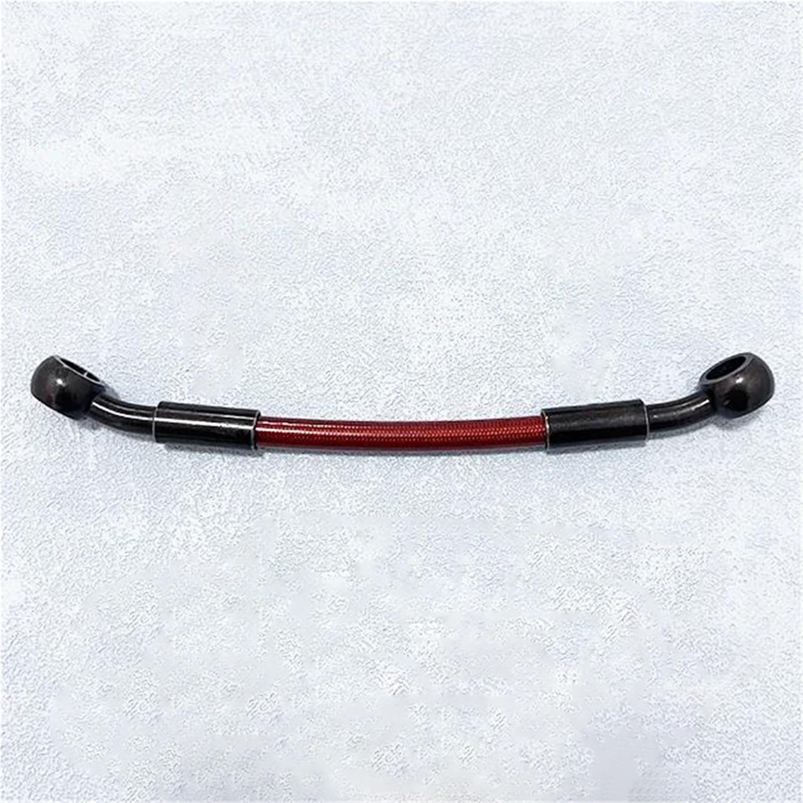Motorcycle Brake Hose 10CM-500CM Motorcycle 28°-28° Hydraulic Braided Cable Brake Hose Line Oil Pipe M10 Banjo Accessories(380CM)