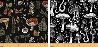 Amazon.com: 2 piezas de tela de hongos por The Yard,1 yard+1 yarda ...