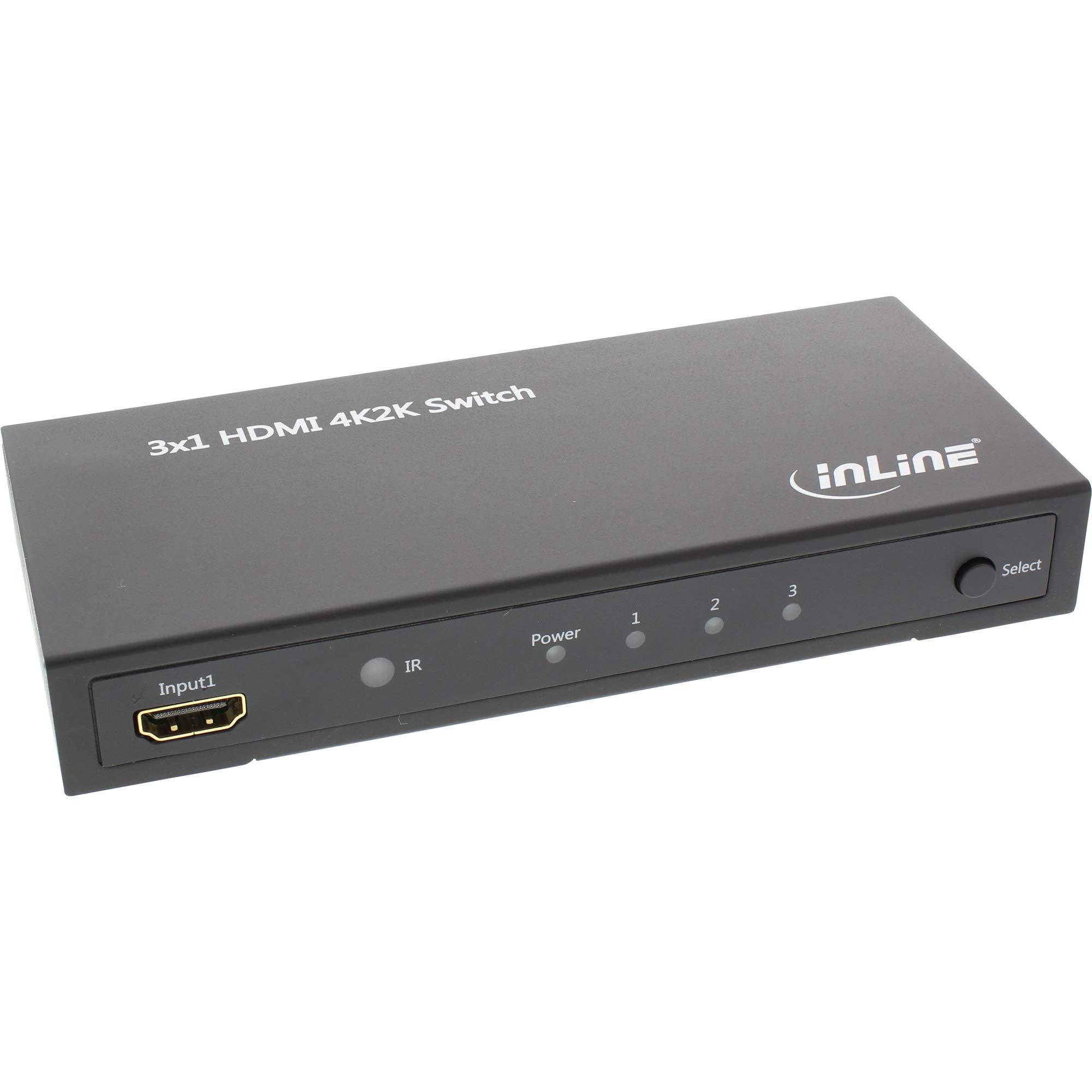 InLine 65014 HDMI Switch 3 Input to 1 Output 4K2K 3D HD Audio