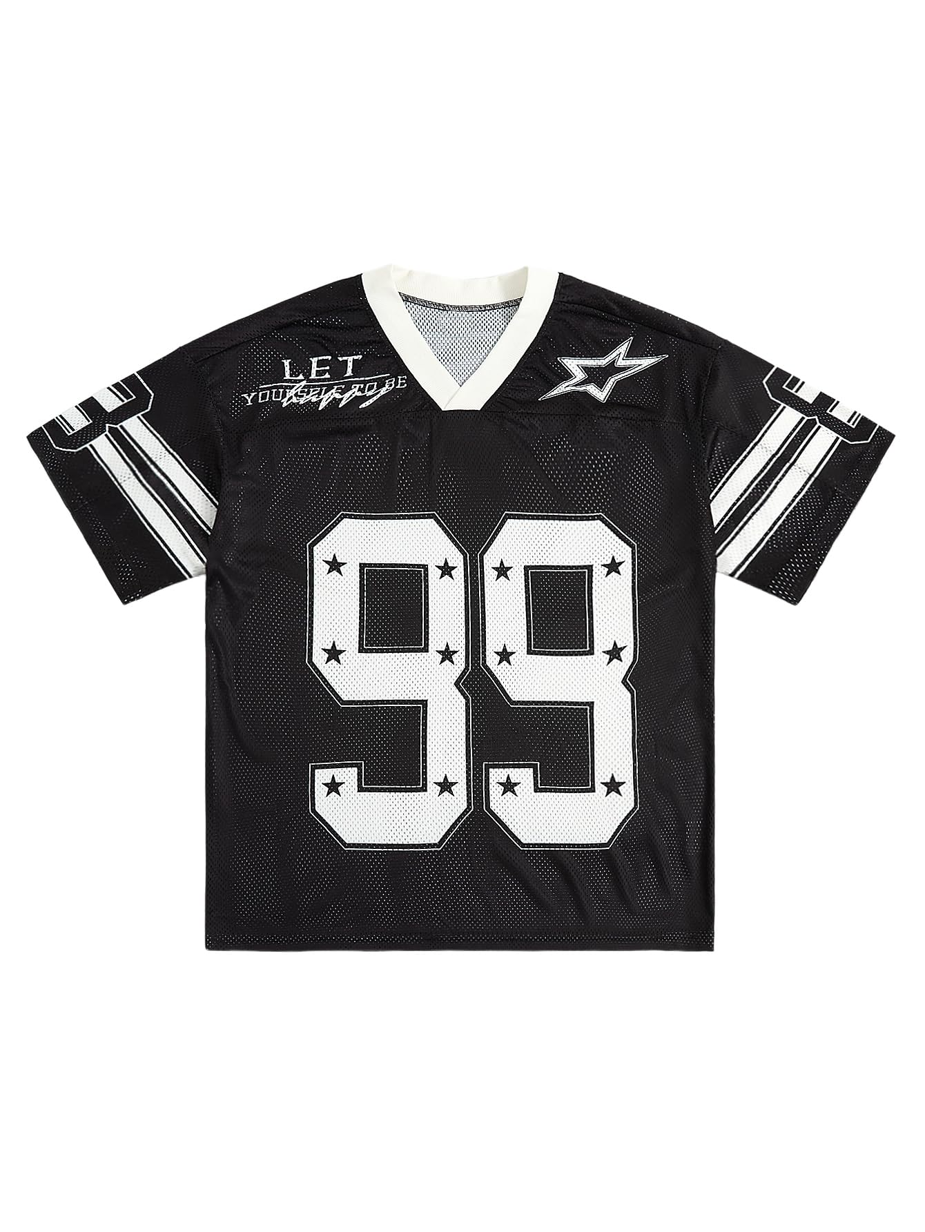 SOLY HUX Mens Jersey Y2k Baggy Shirts Graphic Tees Oversized Tshirts