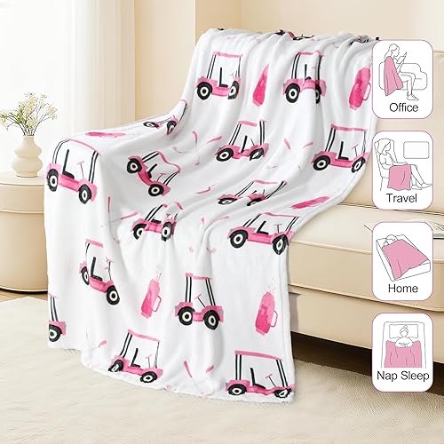 Miniatura 6 de Tegeme 4 mantas de golf para mujer, regalo de golfista, mantas de franela suave para jugadores de golf, fanáticos de Navidad, cumpleaños, club