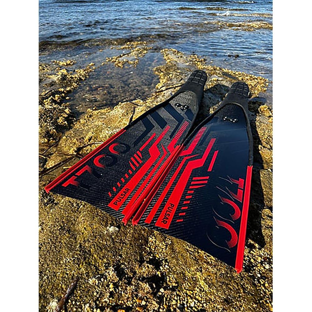 EPSEALON Aletas Carbone Pulsar T700 (Hard) Caza bajo el agua buceo apnea apnea Freediving Spearfishing Fins
