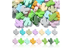 DanLingJewelry Silicone Cactus Beads for Creative Crafts