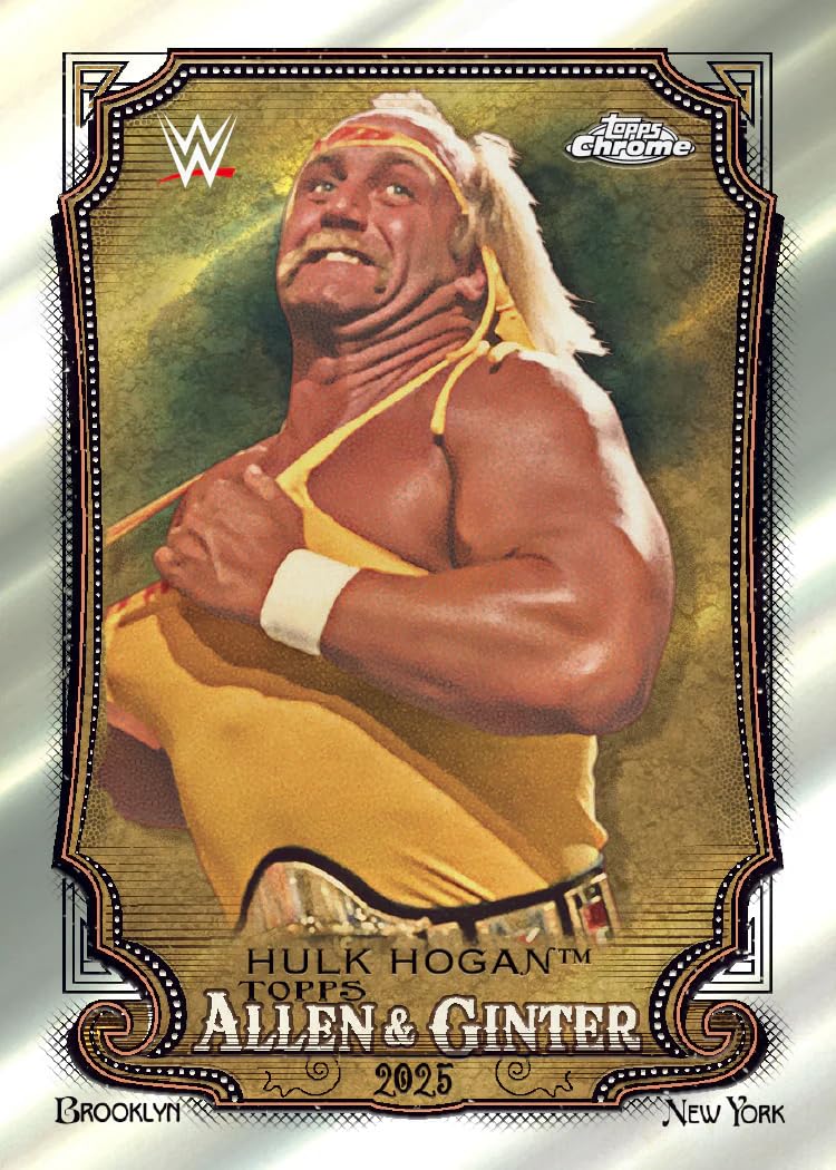 2025 Topps Chrome WWE Sammelkarten Mega-Box, 48 Karten insgesamt, 6 Packungen, 8 Karten pro Packung