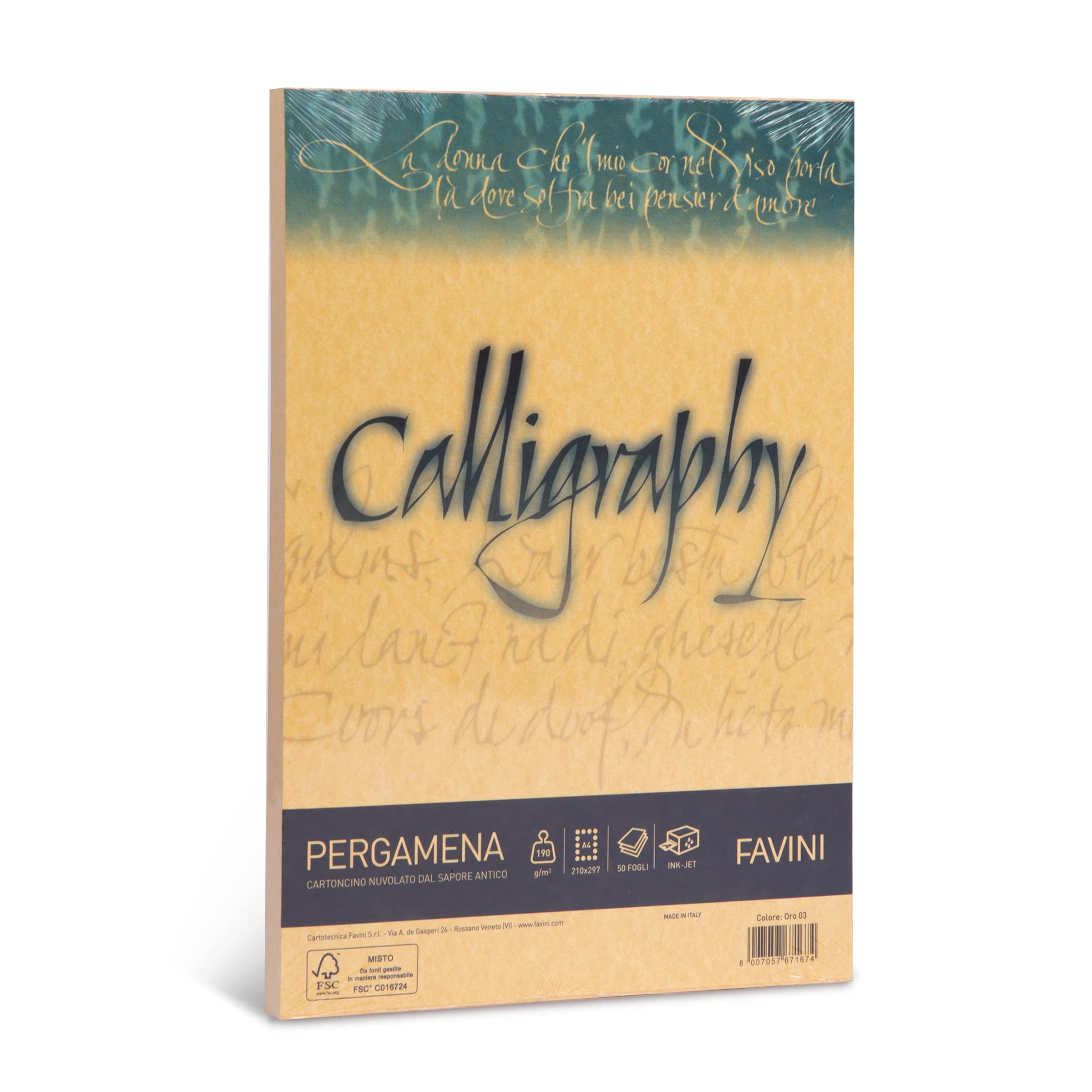 Favini A69W084 Parchment Smooth Paper 50 A4