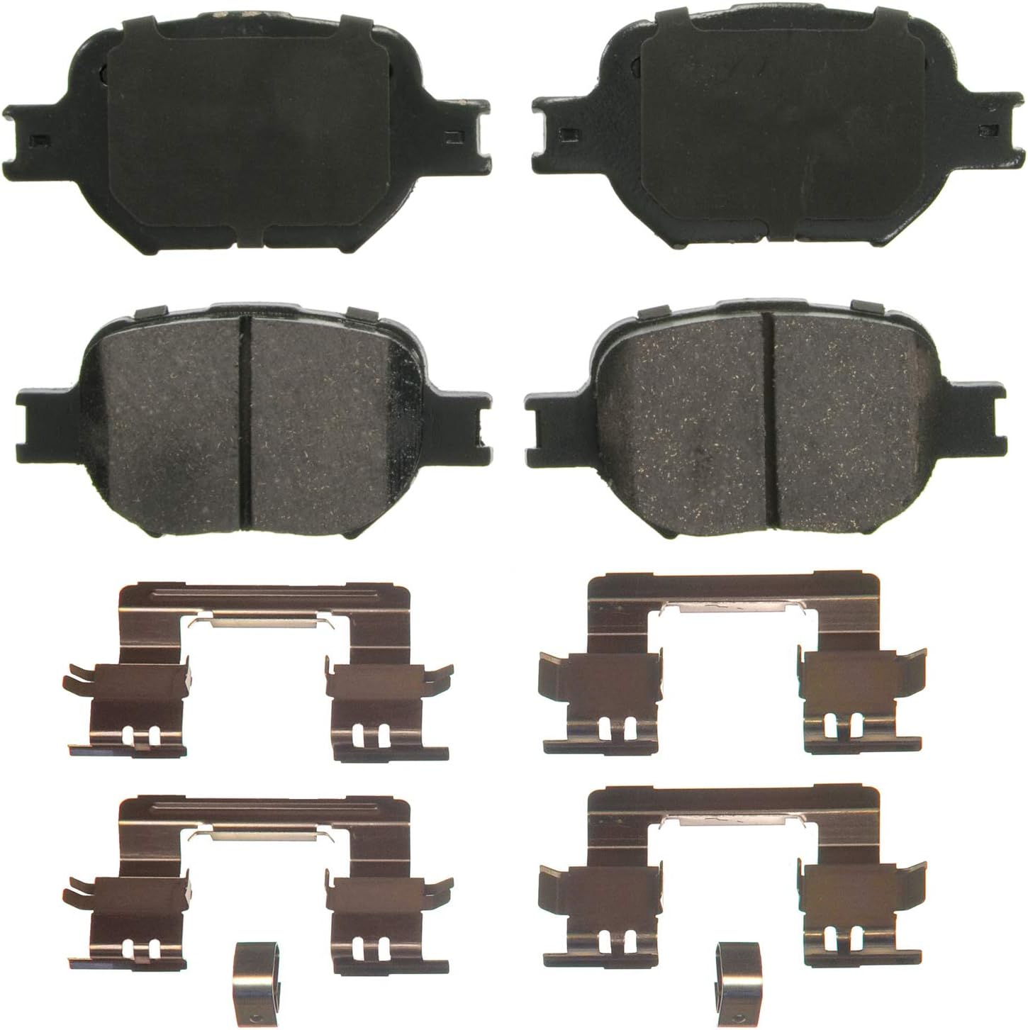 Wagner QS ZD817 Disc Brake Pad Set, Chamfered Edges for Smooth, Quiet Stops, Fits 2006–2010 Scion tC
