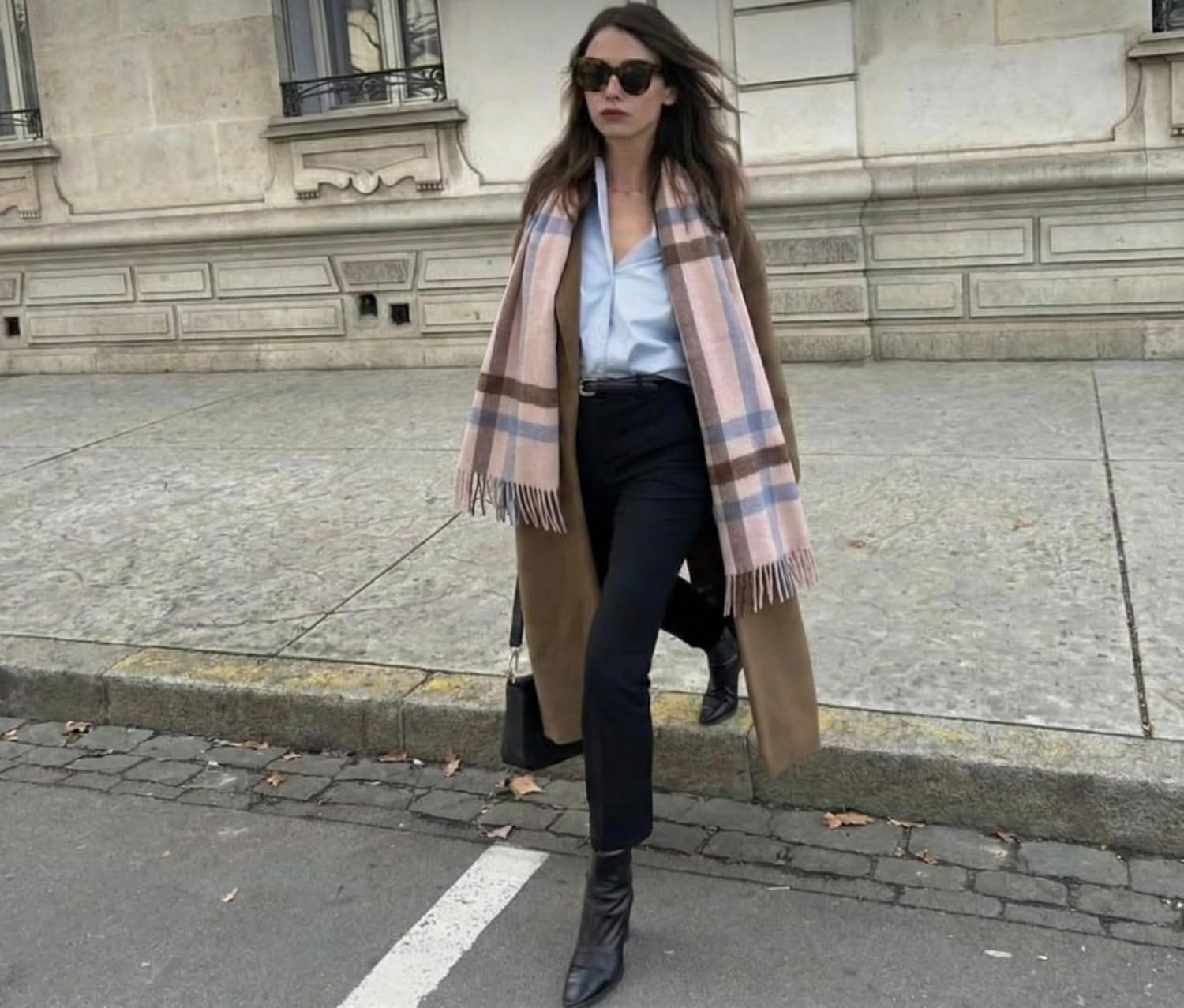 Cashmere scarf for men,100% Cashmere Plaid Tassel Scarf,Winter Warm soft Scarves with Gift Box Packaging - Image 4