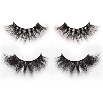 Amazon Com 3d 4d Mink Fur False Eyelashes Pack Of 2 Pairs 100 Natural Soft Curl Genuine Siberian Mink Hair Hand Made Luxury Fashion Fake Lashes In Premium Box Package With Mirror