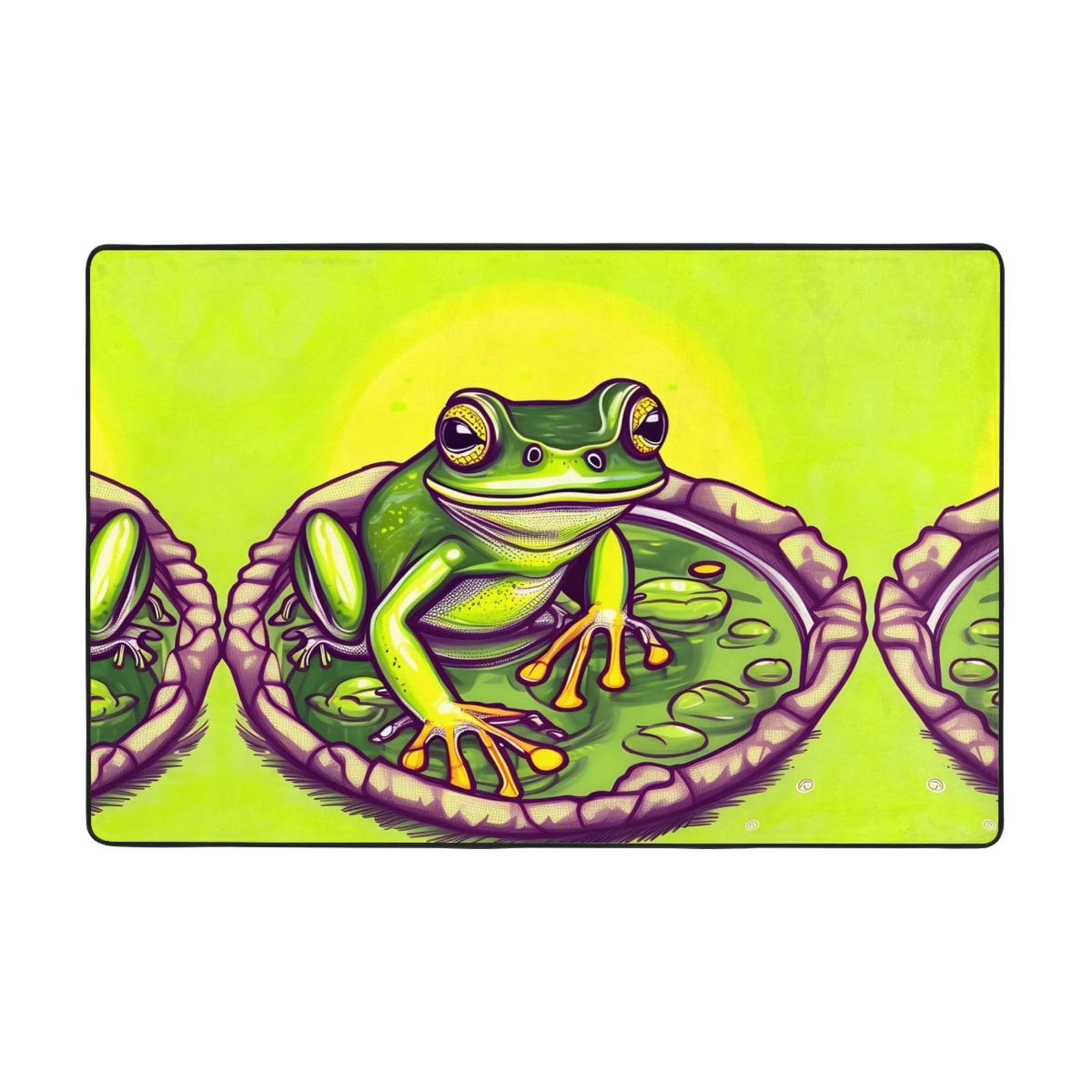 Tapis de sol flanelle grenouille HYTTER 91x61 cm