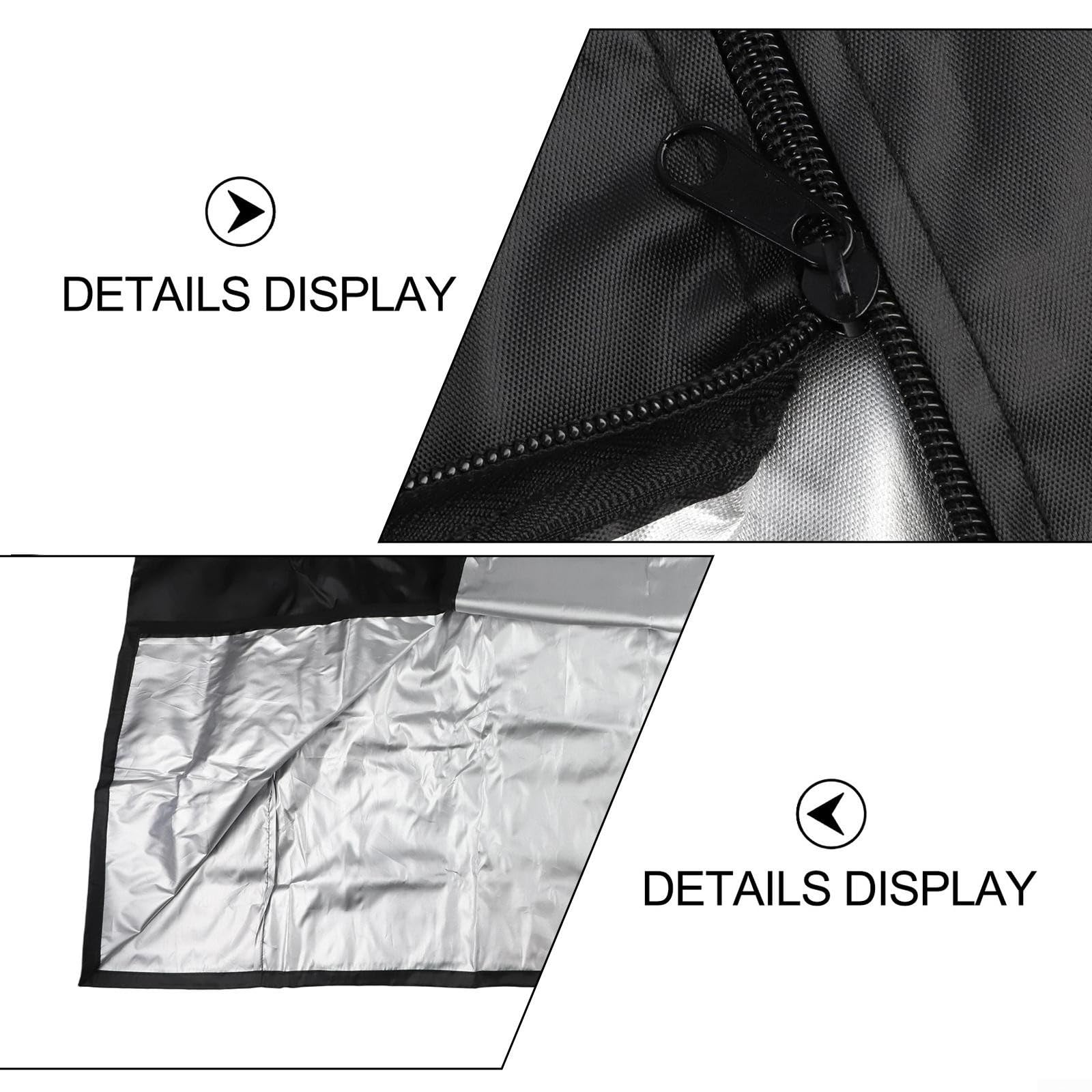 Cubierta antipolvo impermeable para panadería de tela Oxford 210D con ventana de visualización transparente y diseño de ventilación para bandejas de hornear de 20 capas (B)
