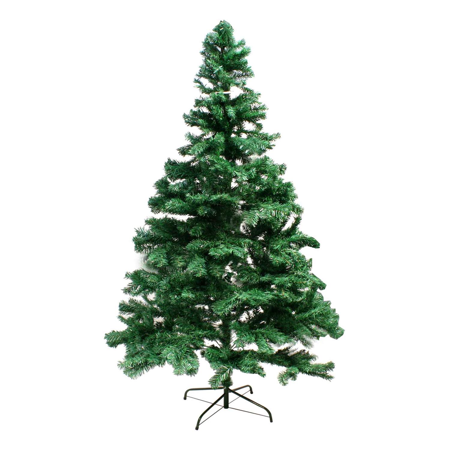 Albero Di Natale Artificiale Con Supporto Metallo - Altezze 120, 150, 180 Cm - Colore Aghi: Nero