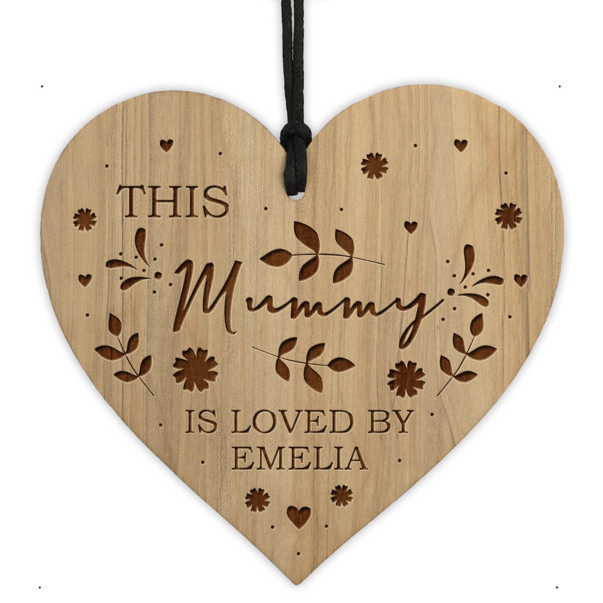 Red Ocean Mummy Gifts For Birthday Christmas Engraved Heart Gift For Mummy From Daughter Son