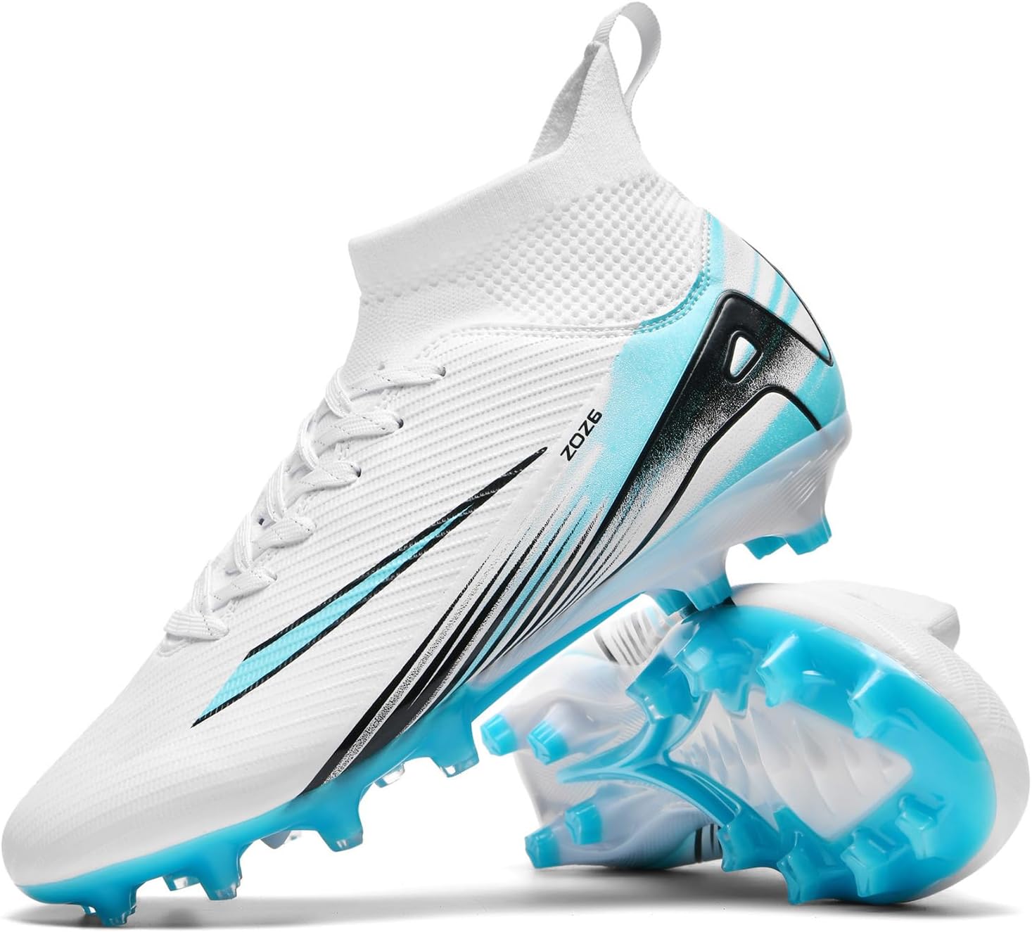 SeryuifgSoccer Cleats for Mens Womens Turf Soccer Shoes Indoor Unisex Football Boots AG FG TF Wide Training Sneaker Outdoor