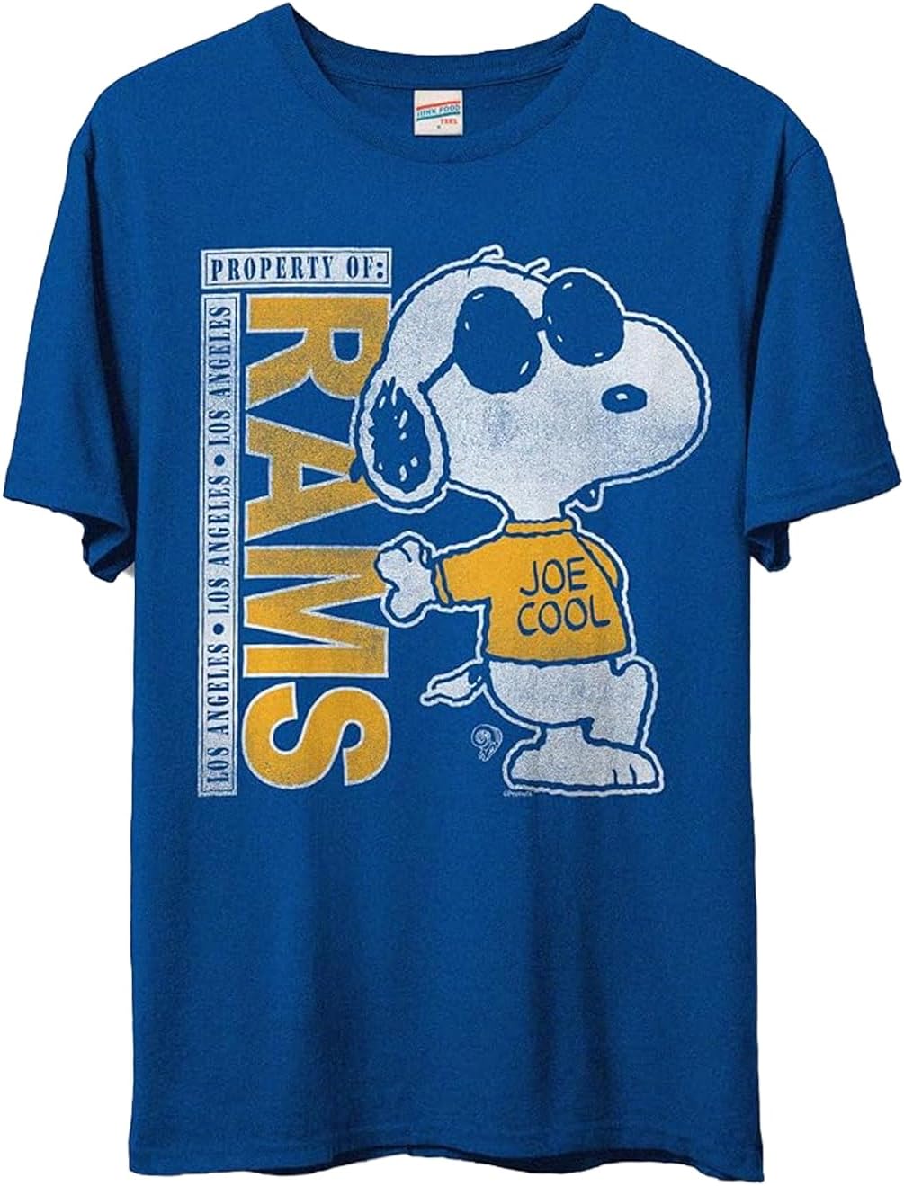 Junk Food Clothing Los Angeles Rams Joe Cool Vertical Tee