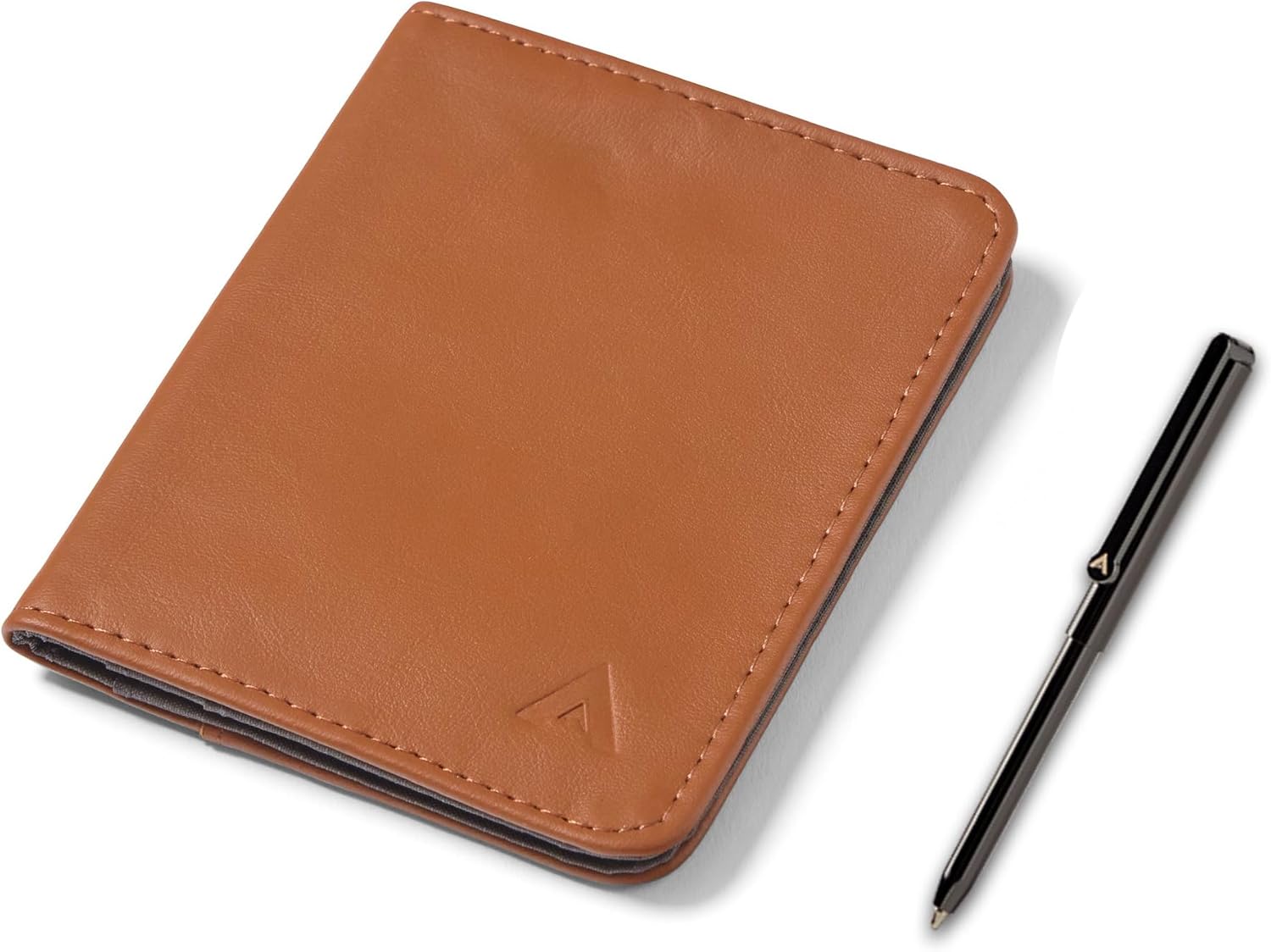 Allett Hybrid Card Wallet, Hazel Brown | Leather, RFID Blocking, Vertical Layout | Minimalist, Bifold, Card Holder, Water Resistant, Thin, Front Pocket | Holds 3-10+ Cards, Cash - Image 2