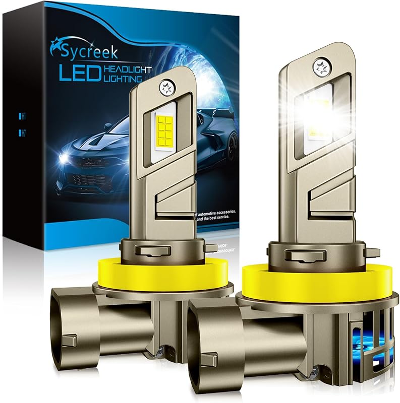 Sycreek H8/H9/H11 LED fényszóró izzó 28000LM 6500K fehér 2db