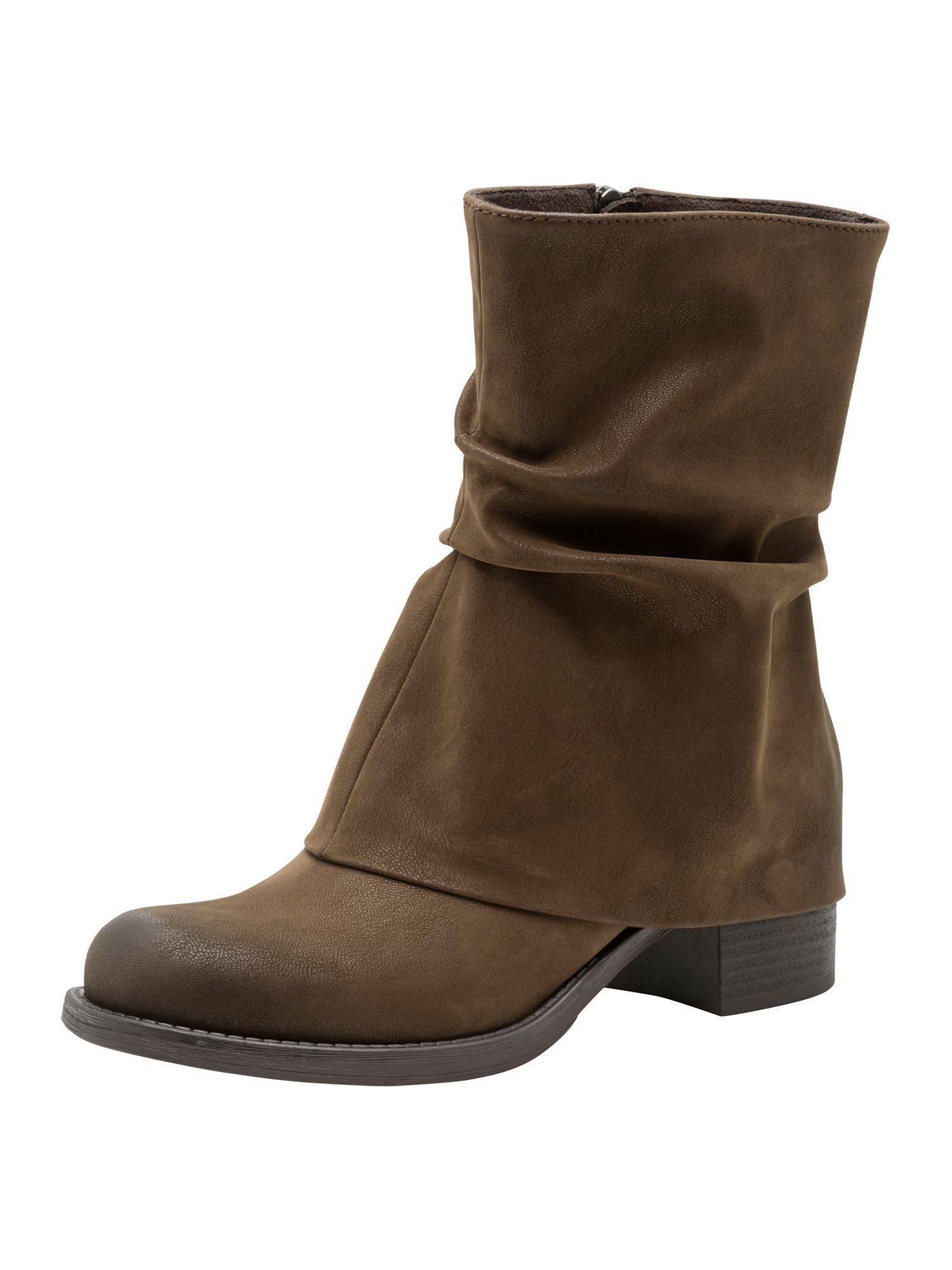 Marco Tozzi Women's 2-25374-45 Fashion Boots, Cafe Nubuck, 41 EU, Cafe nubuck, 8.5 UK