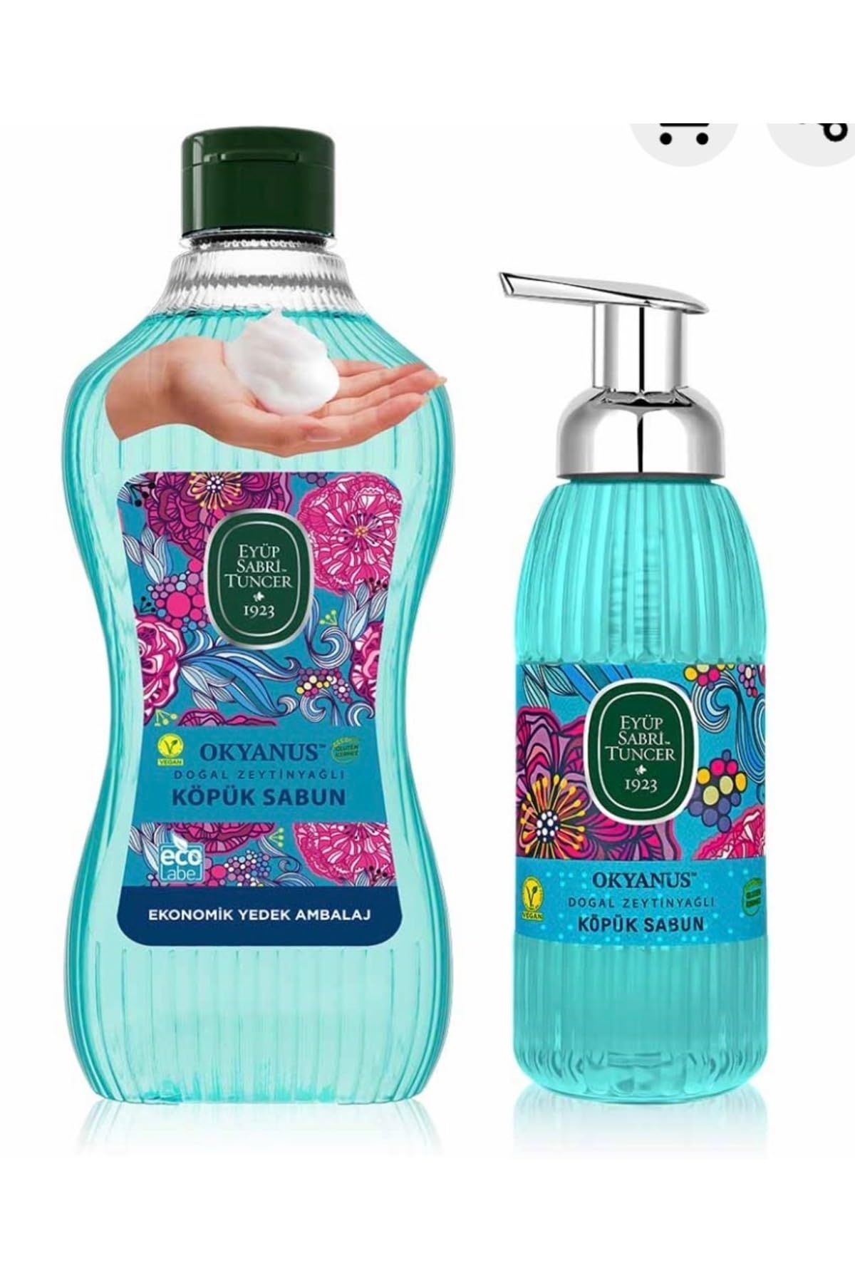 Eyüp Sabri Tuncer Okyanus Doğal Zeytinyağlı Köpük Sabun 1.5 lt + 500 ml - Lansman Set