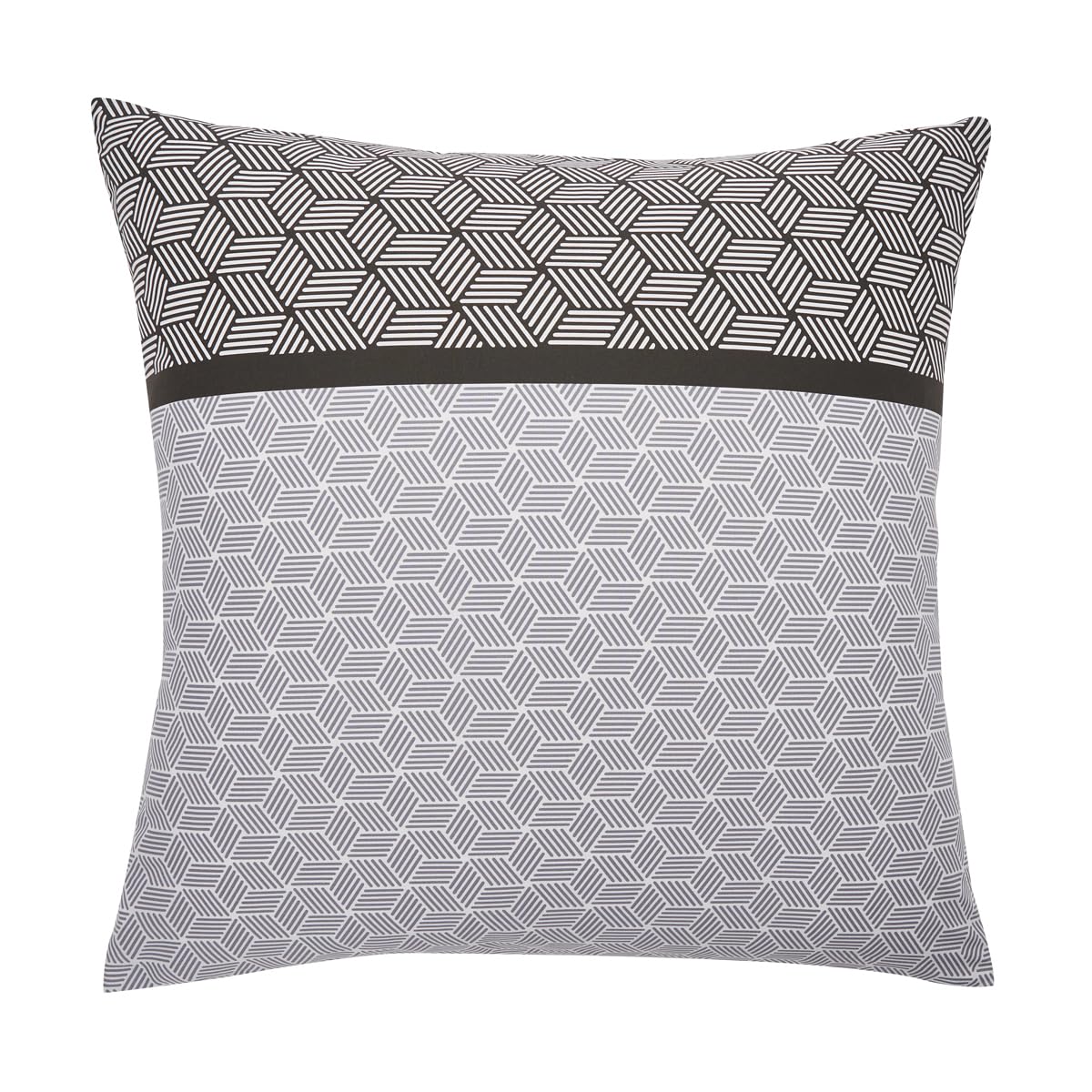 Origin Printed bamboo pillowcase, Made in France, Quentin, 63 x 63 cm