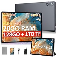 Tablet 10 Pollici Android con 20 GB RAM + 128 GB ROM(Espandibile Fino a 1 TB)
