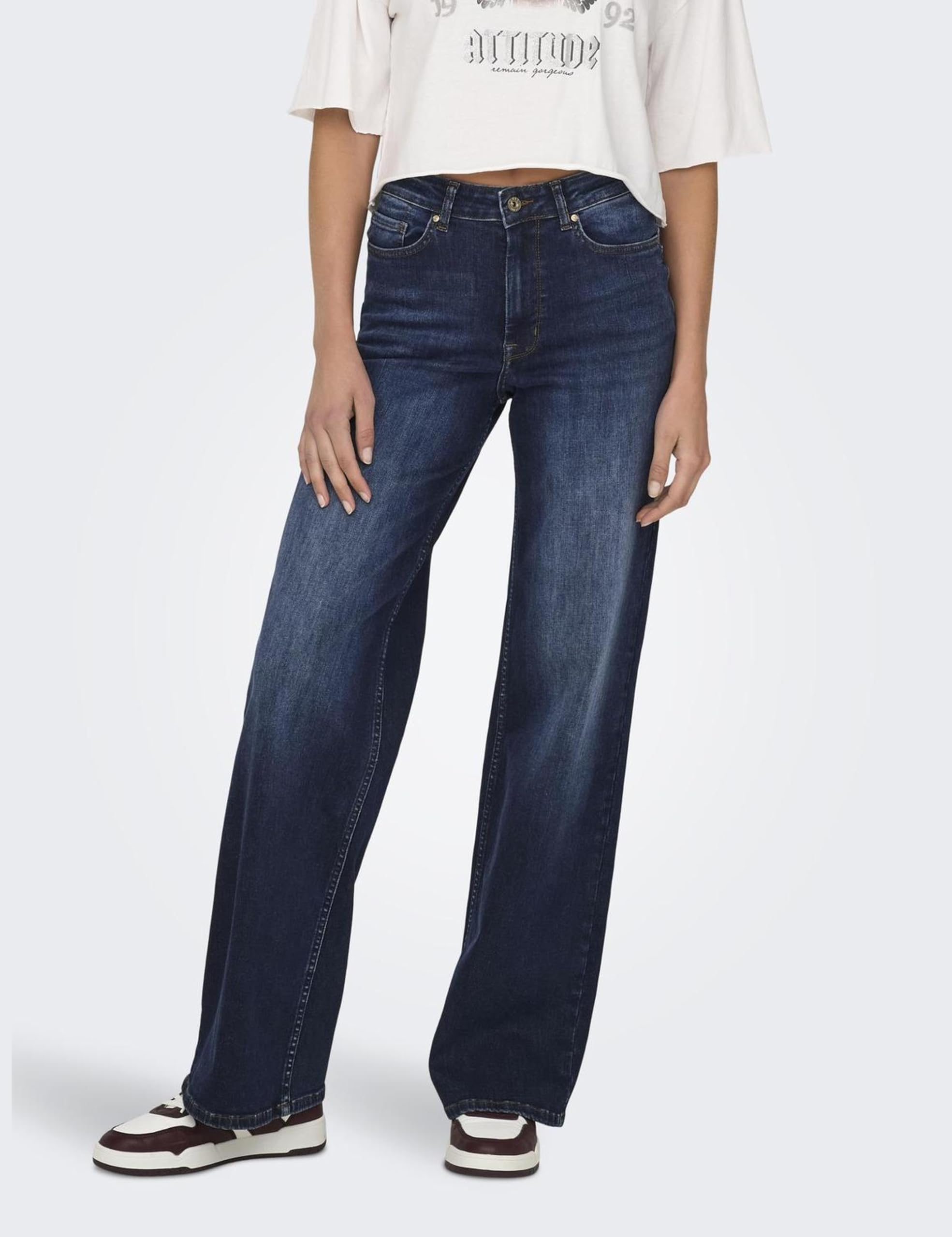 ONLY Wide-fit Jeans ONLMADISON High Waist Wide Leg Fit Jeans