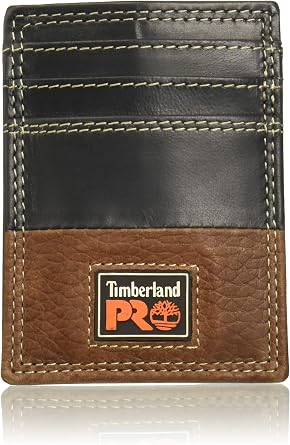 Timberland PRO mens Leather Front Pocket Wallet With Money Clip Accessory, Teak, One Size US
