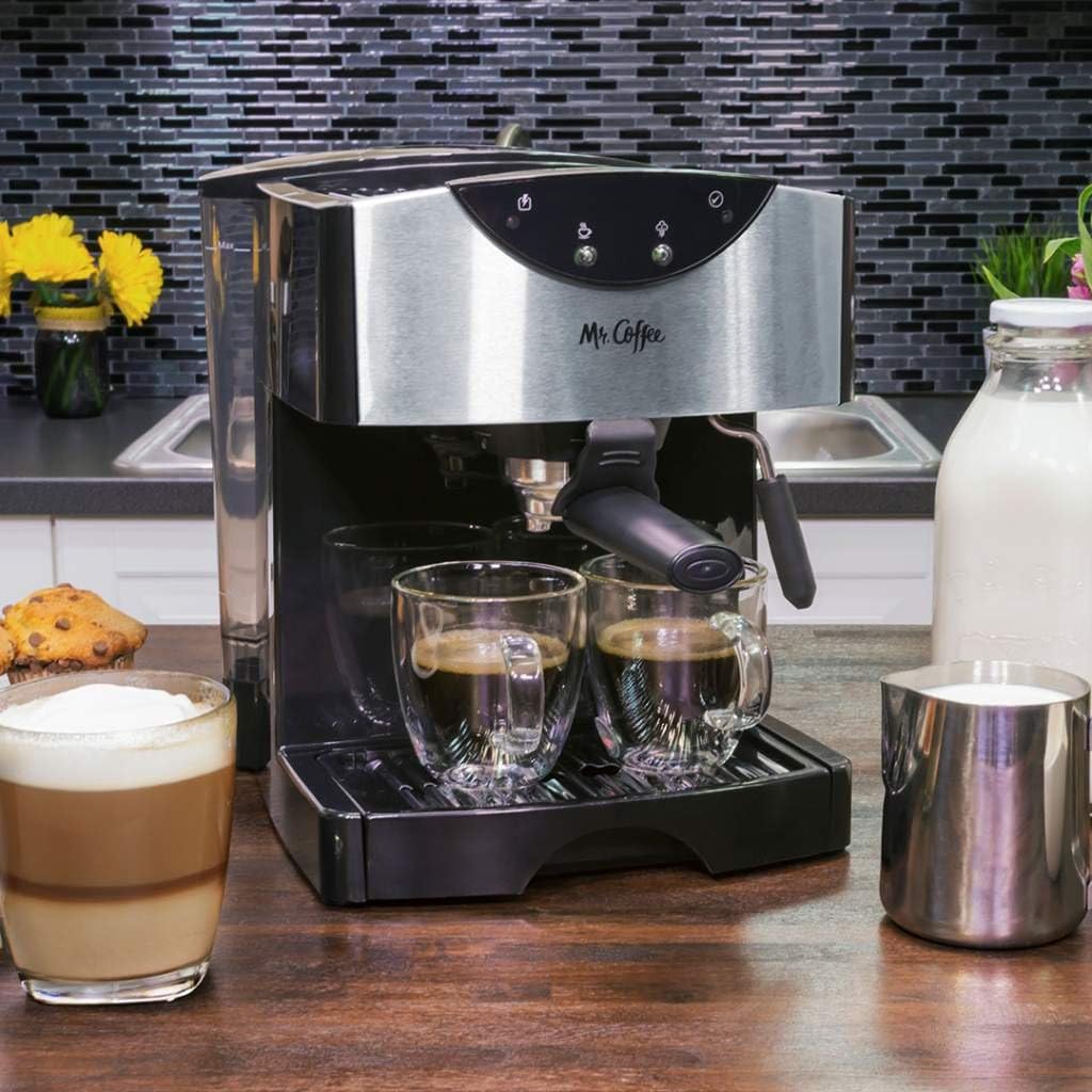 Mr. Coffee Automatic Dual Shot Espresso/Cappuccino System, 40 ounces