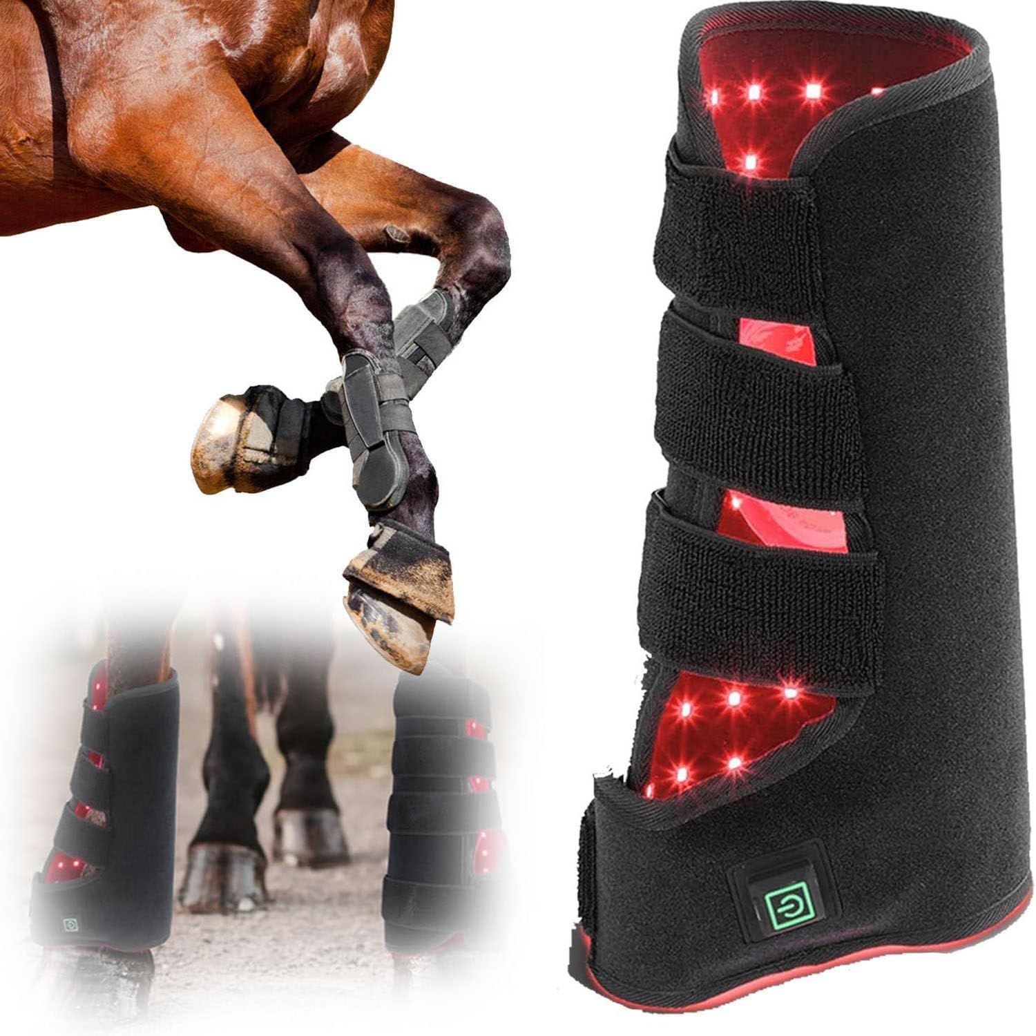 Terapia de luz roja para caballos, dispositivo de terapia de luz roja LED, envoltura de terapia de infrarrojo cercano para caballos, terapia de luz profunda portátil,Right