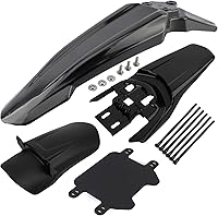 Vista 19 de Guardabarros de Amortiguador Trasero, Guardabarros de Rueda Trasera de Vehículo Eléctrico para Bicicleta Eléctrica Sur Ron X/S Negro