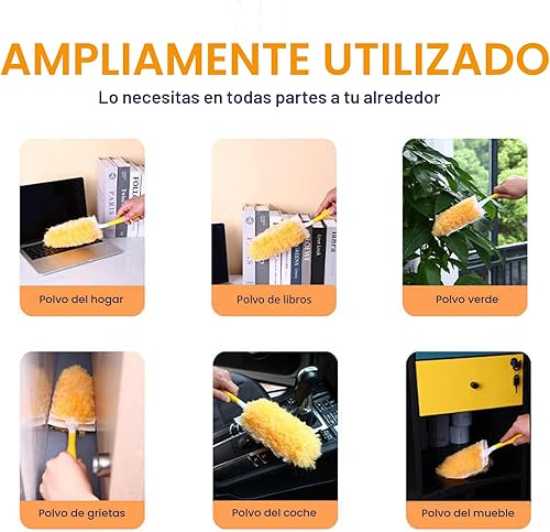 Miniatura 8 de Recargas de plumero resistentes, kit de plumeros desechables para limpieza y limpieza de muebles, persianas, ventiladores de techo, superficies