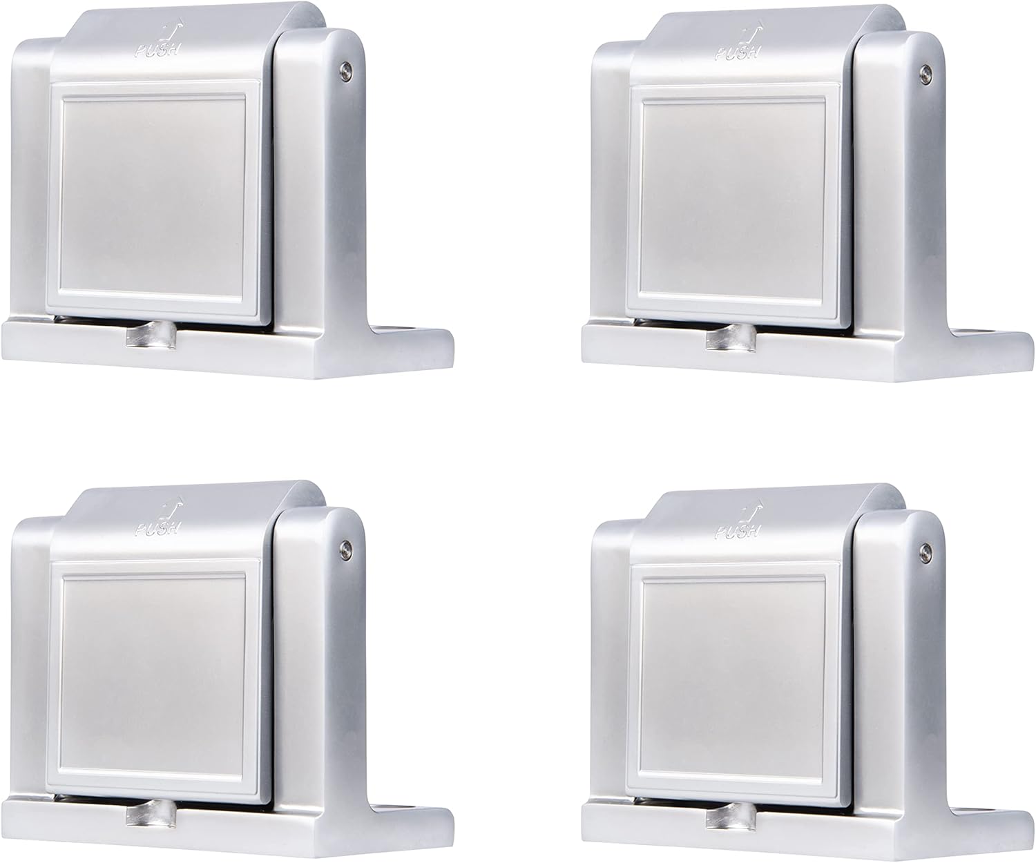 BRINKS Commercial - 4-Pack Privacy Door Latch, Satin Chrome Finish - Durable Die-Cast Construction for Enhanced in-Room Privacy