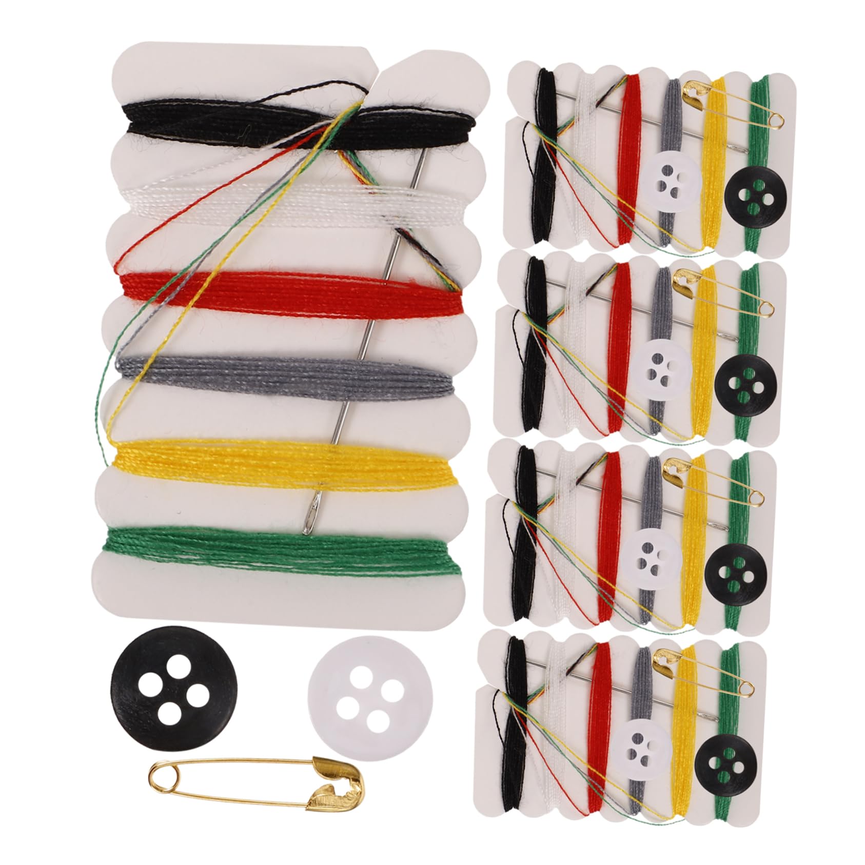 STOBOK 100confezioni Kit Da Cucito Portatile Ago e Filo Strumenti Multifunzionali Per Cucire Ricamo e Riparazioni Colori Dei Caso