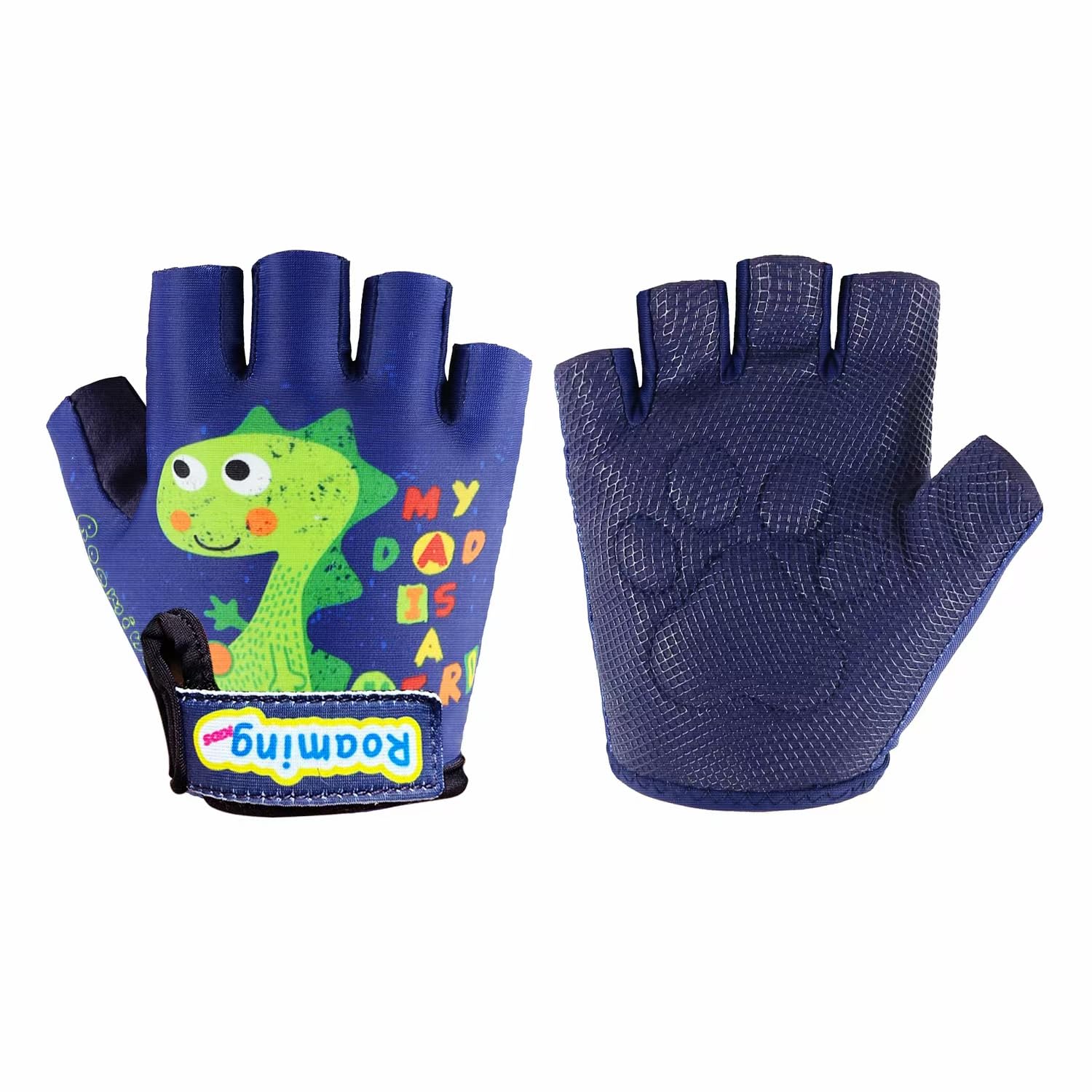 Kids Half Long Finger Climbing Gloves for Age 1-10 Boys Girls Gymnastics Monkey Bars, Good Grip Control Gloves for Scooter Balance Boards Biking Fishing Outdoor Sports