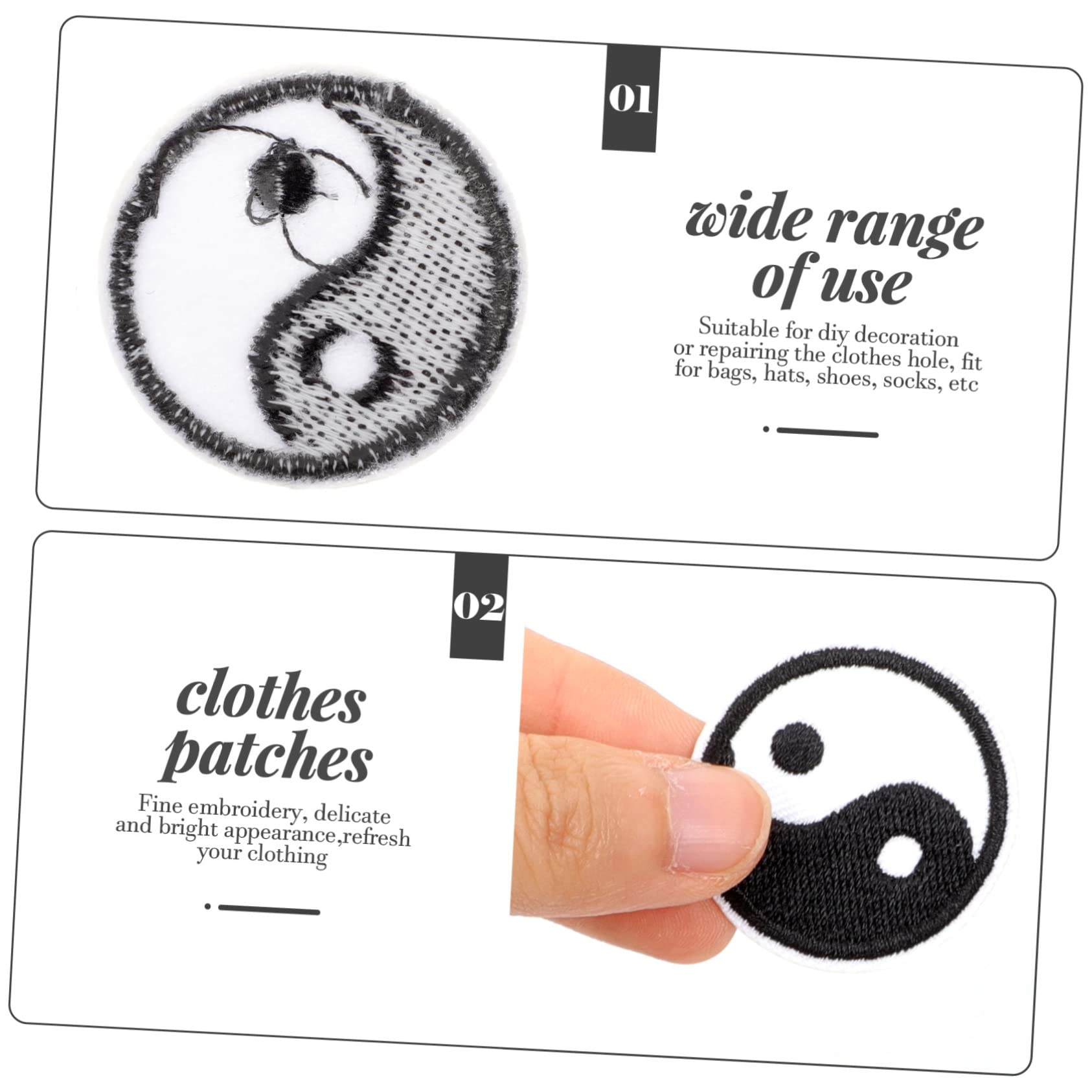 OSALADI 5 Set Toppe Ricamate Per Abbigliamento E Patch Decorativi Per Riparazioni E Decorazioni Eleganti Facile Applicazione Su Shirt Pantaloni E Materiale Resistente E Della 20 Pezzi * 5