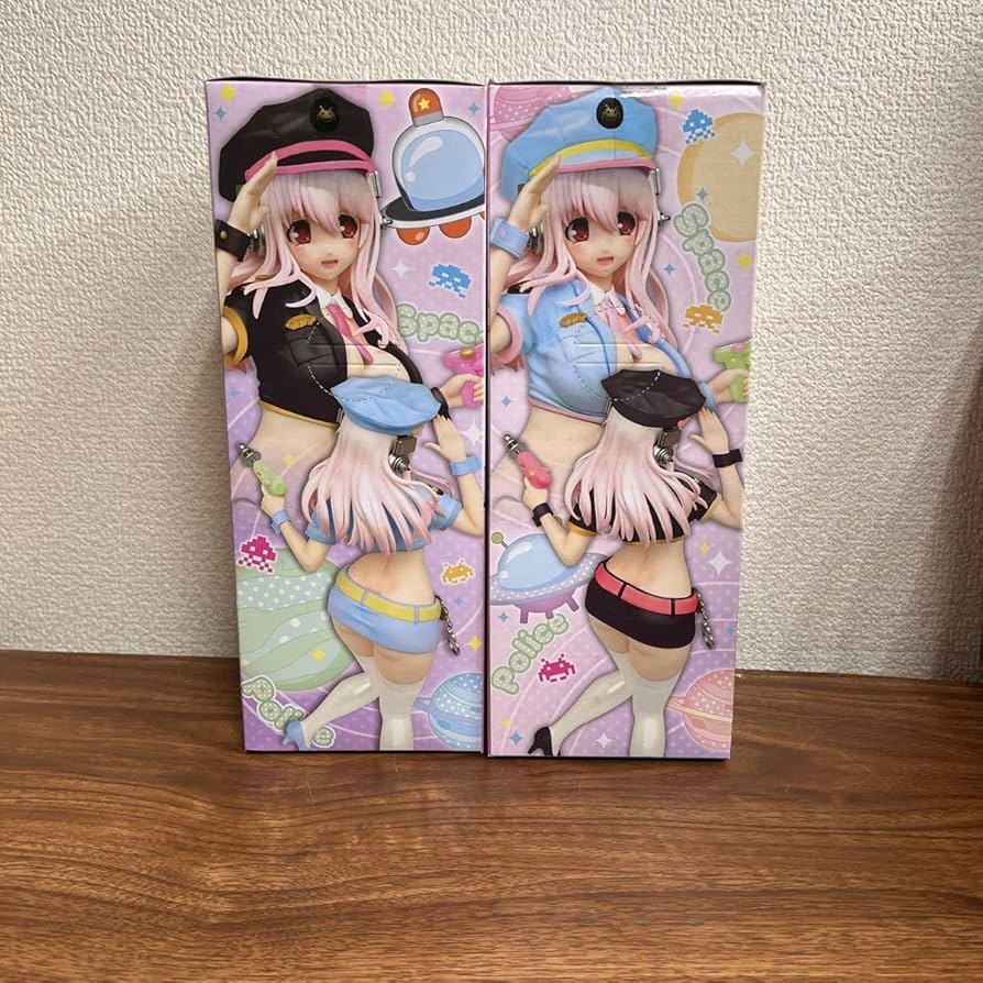 2-3発送　すーぱーそに子フィギュア スペースポリス ブラック＆ブルーver Amazon | すーぱーそに子フィギュア スペースポリスver