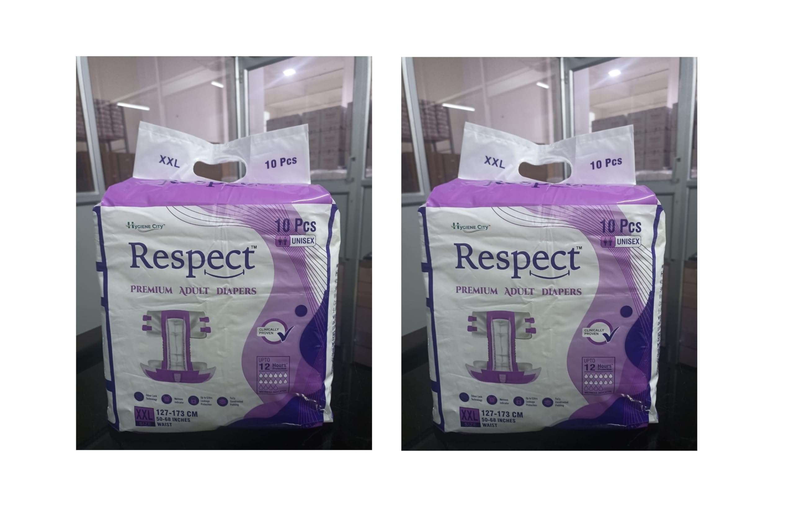 Respect Adult Unisex Diaper XXL Waist Size- 127-173 cm Pack of 2 (20 Count) (B0CQYSKZR4) Amazon Price History, Amazon Price Tracker