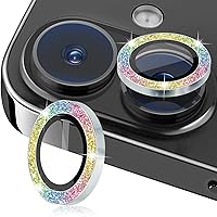 Vista 18 de Protector de lente de cámara para iPhone 15 Pro/Pro Max, aleación de vidrio templado, protección completa contra caídas, cubierta de lente de cámara