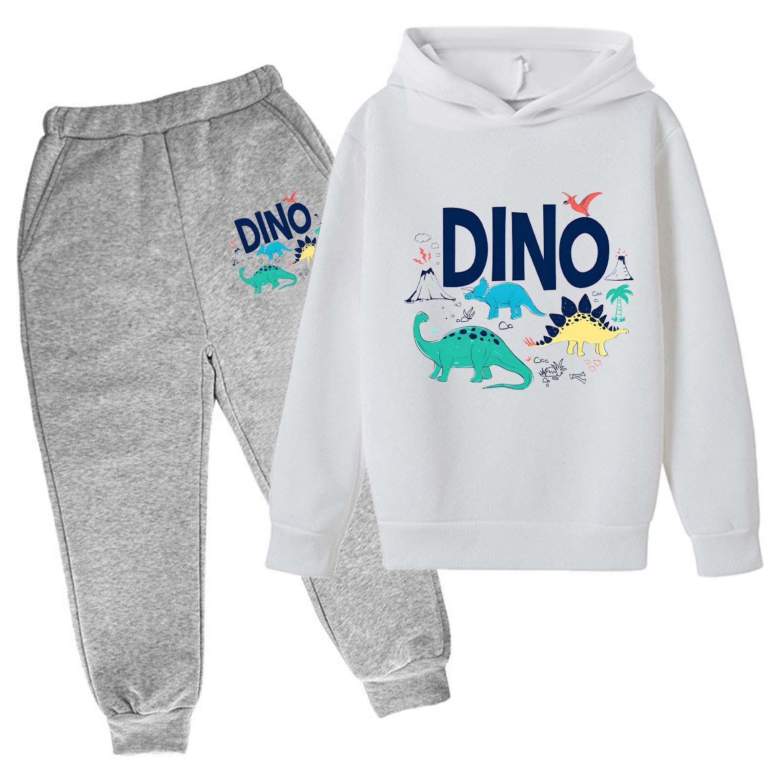 Conjunto de 2 piezas para niño de algodón con suéter y pantalón informal A19 3