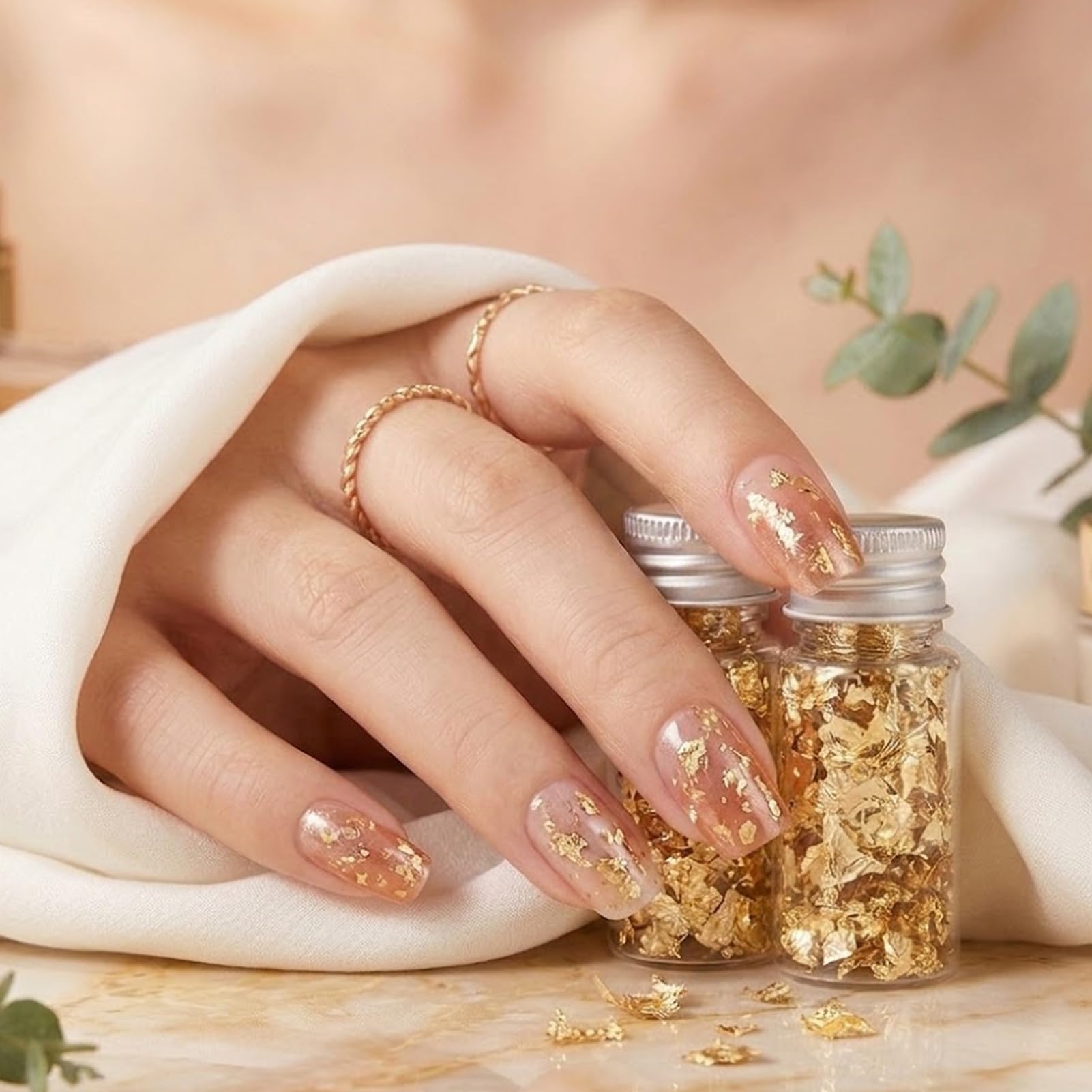 Gold Leaf Flakes for Cake & Drinks - Add Luxury! -4