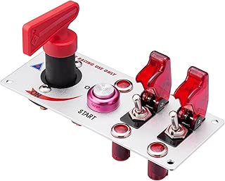 JIANFA DC12V Flip-up Ignition Switch Panel 4 in 1 Car Engine Start Push Button LED Toggle For For Racing Sport Competitive Car - coolthings.us