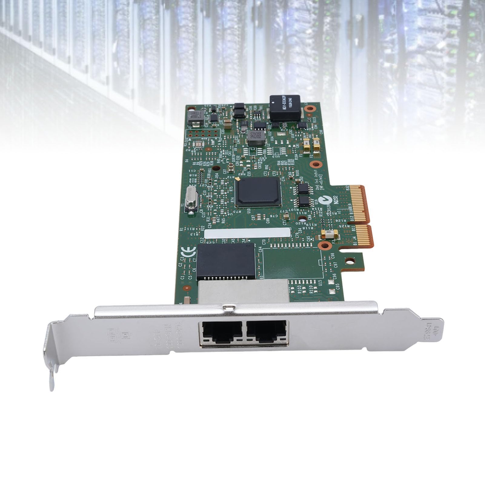 Fabater Adattatore Server Gigabit Ethernet PCIE I350-T2 Scheda di Rete a Doppia Porta Veloce Ed Efficiente per Server Aziendali